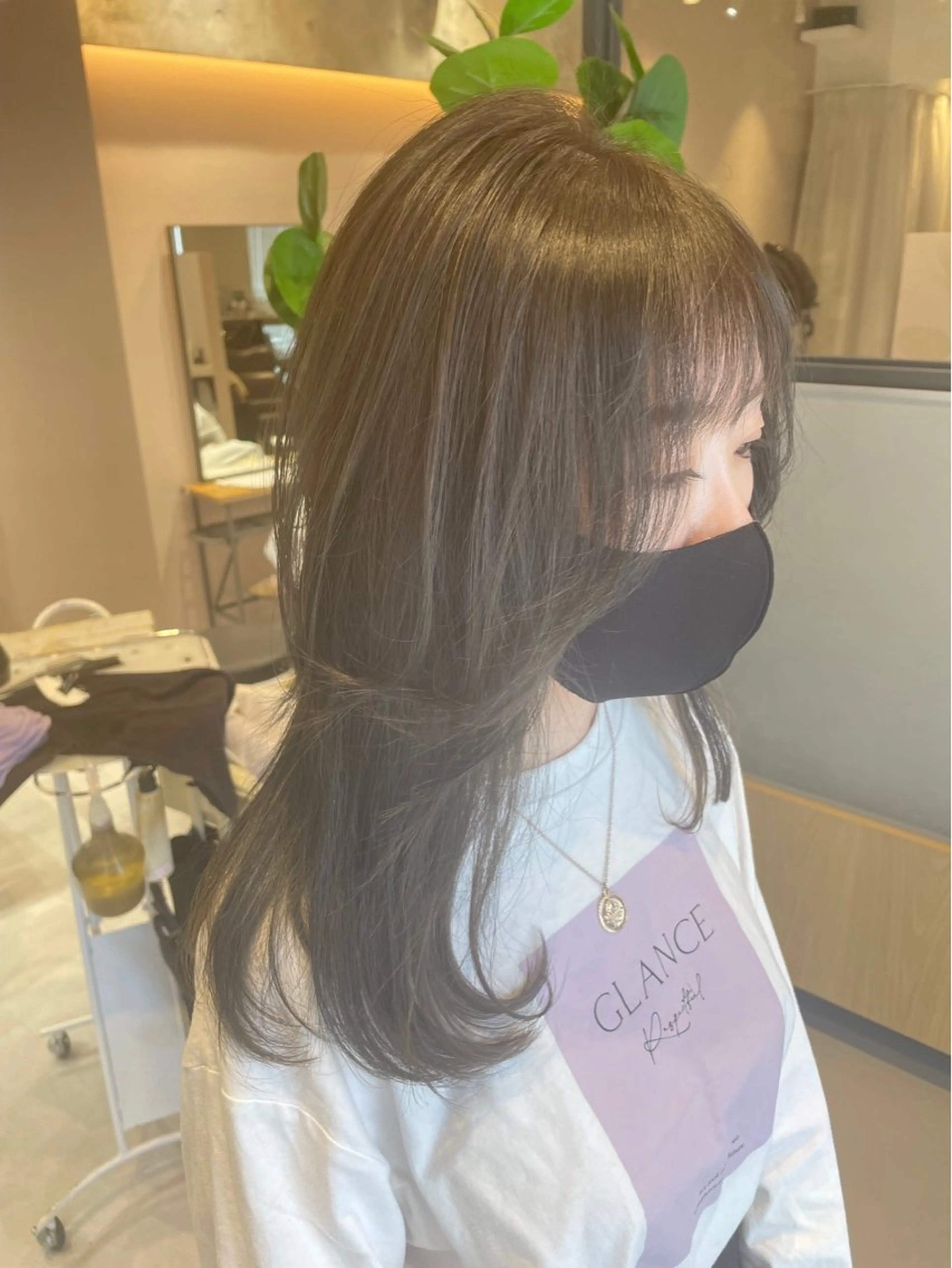 セミロング カラー カット ヘアカラー トリートメント Le rond所属・透明感艶カラー 城間晴人のヘアスタイル