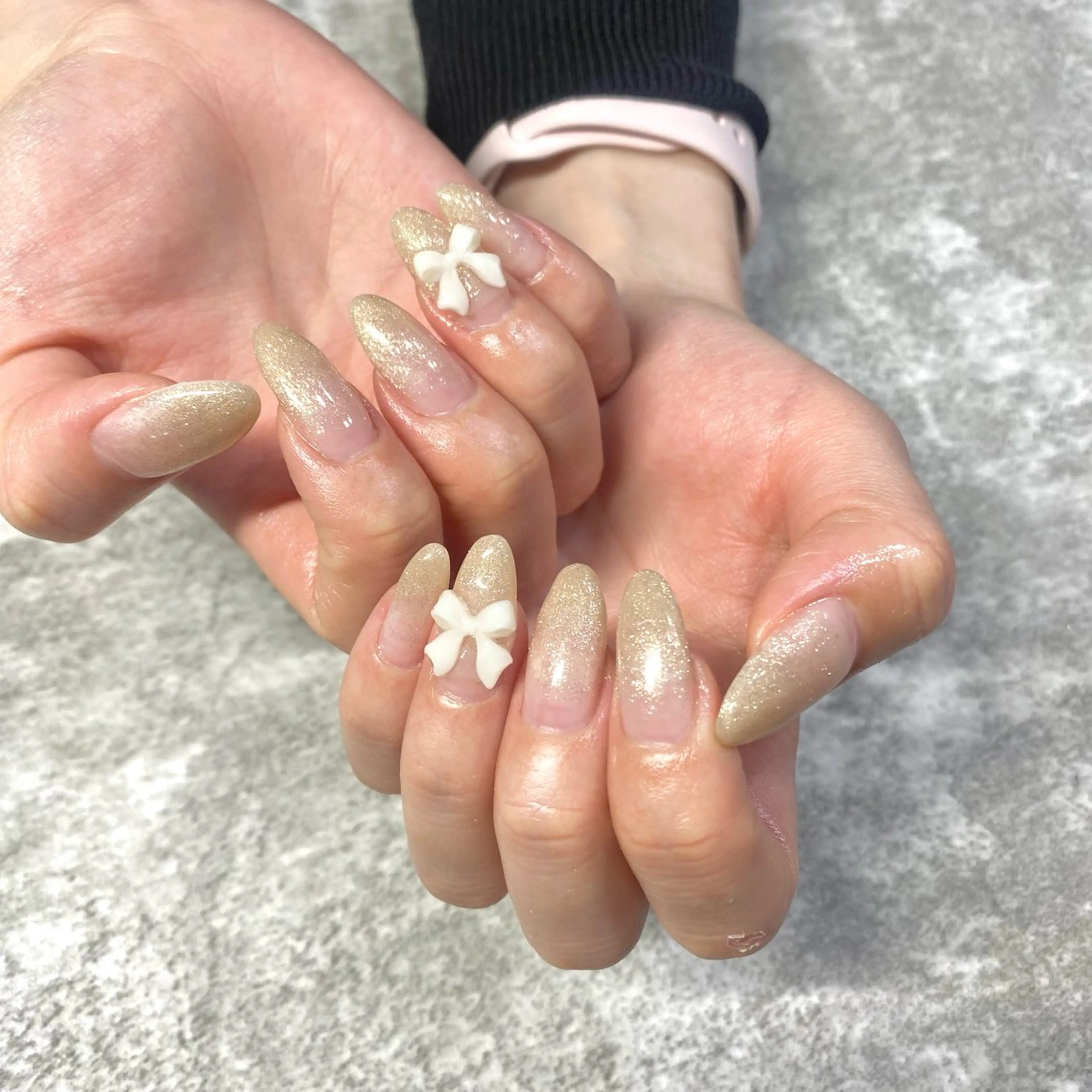 ネイル リボン ハンドネイル ★Rinail... .のネイルデザイン