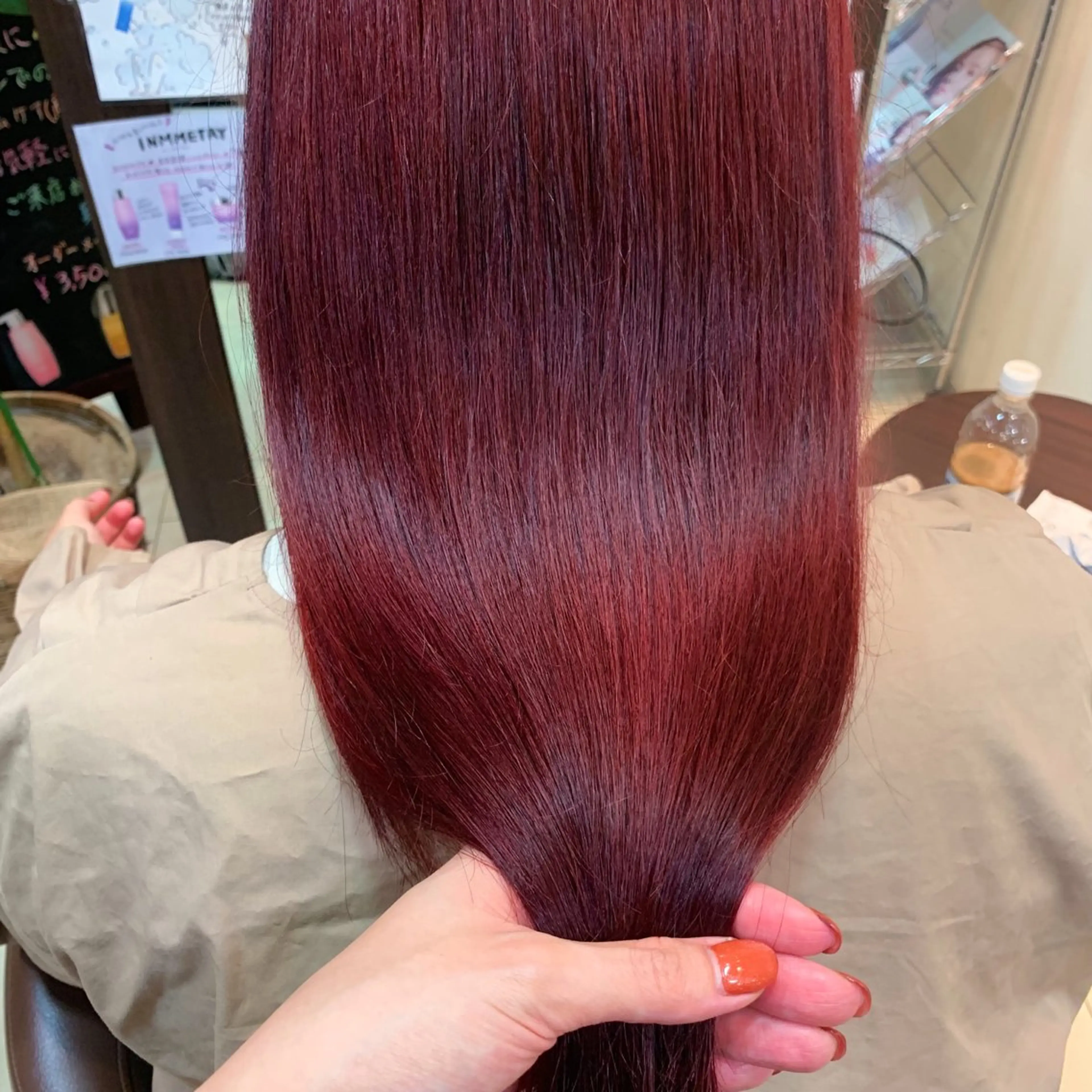 セミロング カラー ヘアカラー 甲斐 司のヘアスタイル
