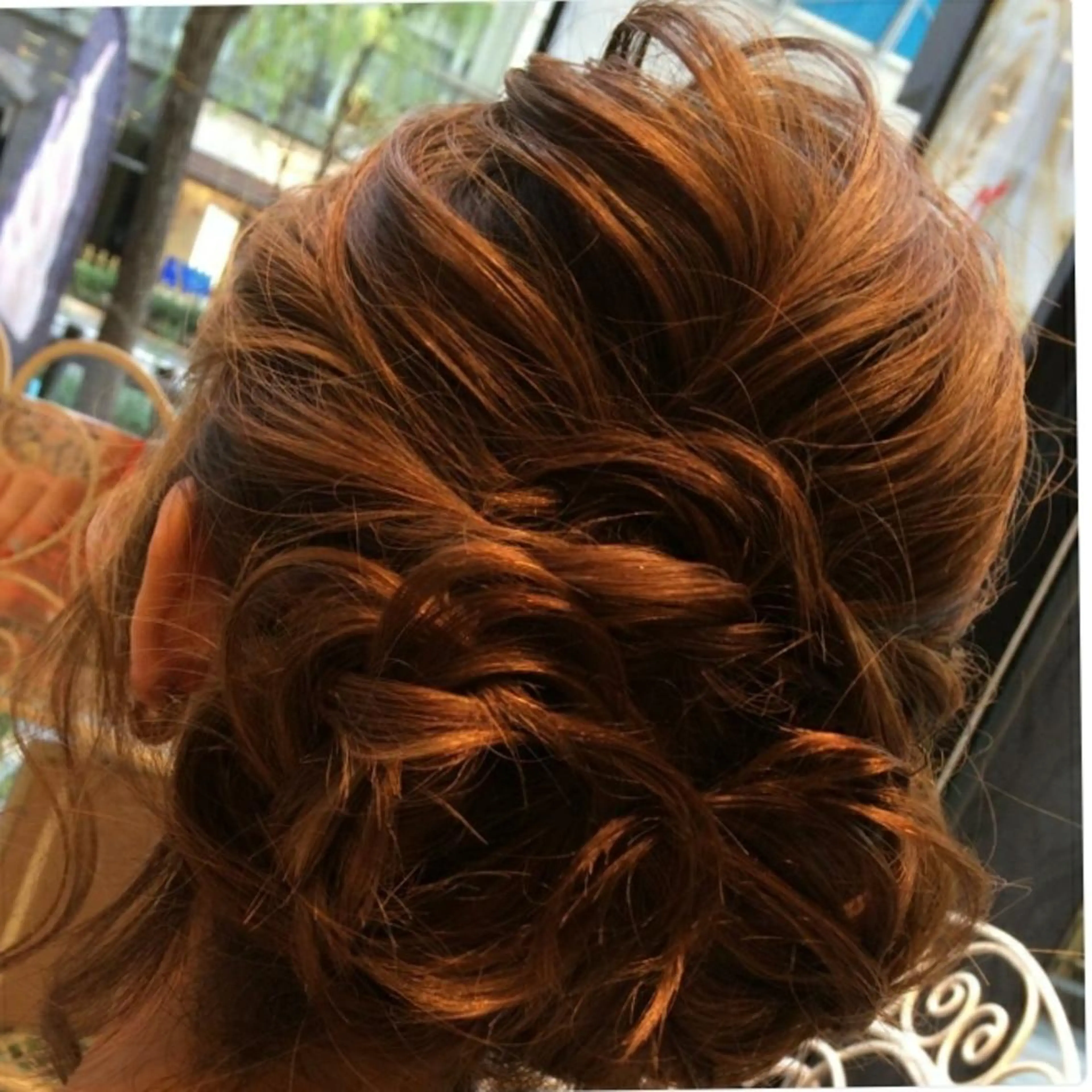 セミロング ヘアアレンジ ヘアセット  知念　香トータル ビューティー🌷のヘアスタイル