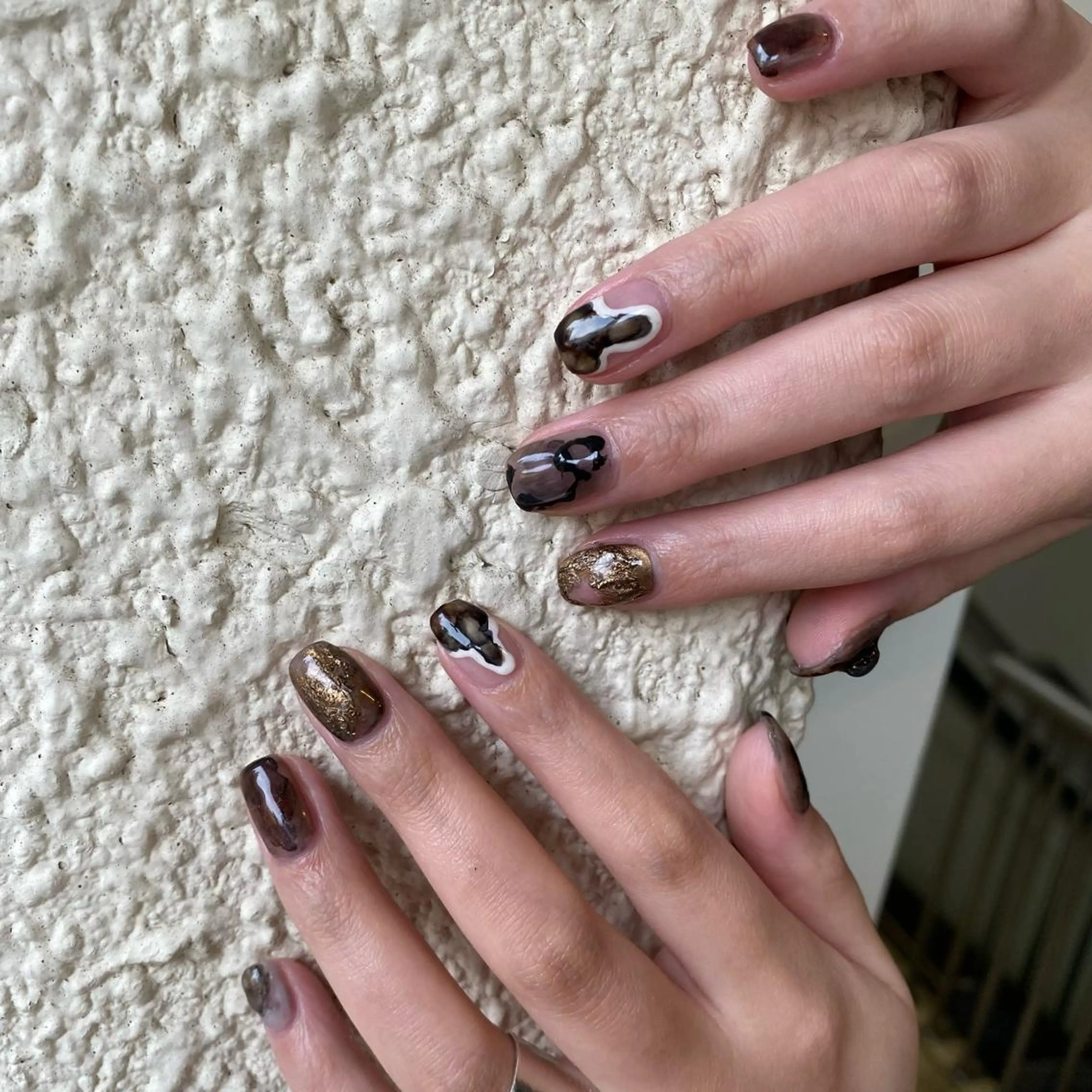 ネイル アートネイル ニュアンスネイル ハンドネイル nable.所属・望月 実莉のネイルデザイン