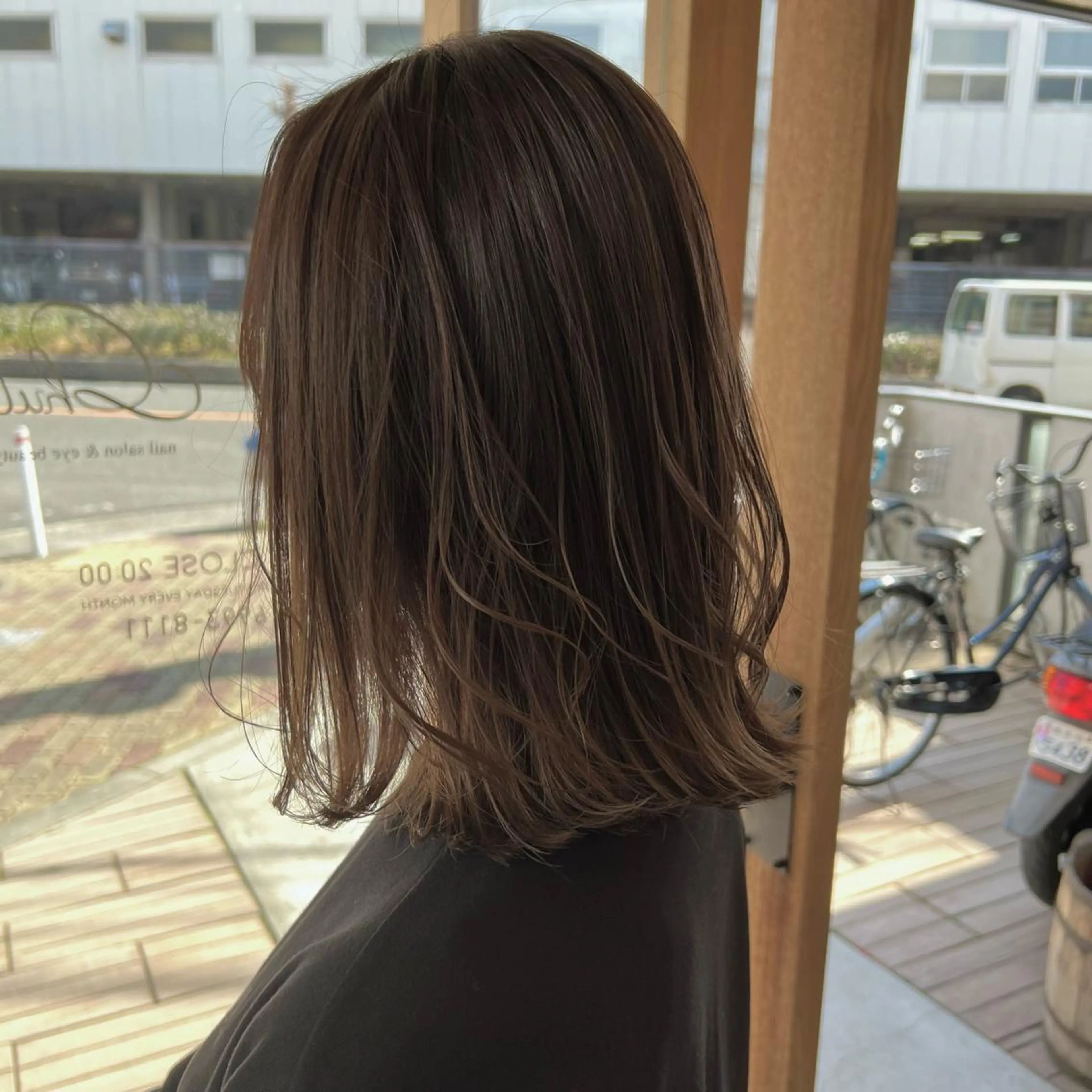 ミディアム カラー ヘアアレンジ バレイヤージュ レイヤーカット 🎗秋山勇 /三宮指名No.1のヘアスタイル