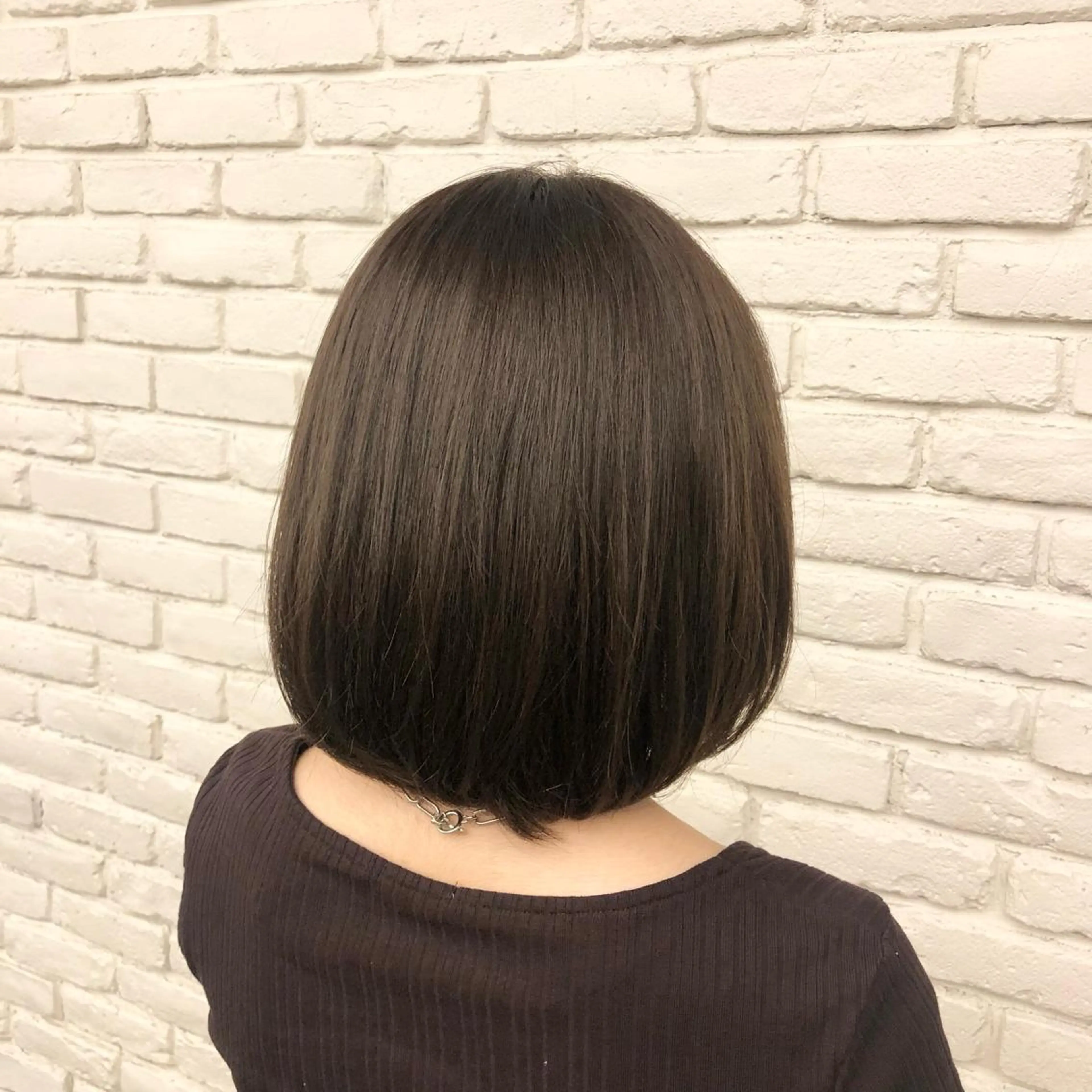 ミディアム カラー アッシュ ブラウンカラー 🍑まき/カット /髪質改善カラー🍑のヘアスタイル