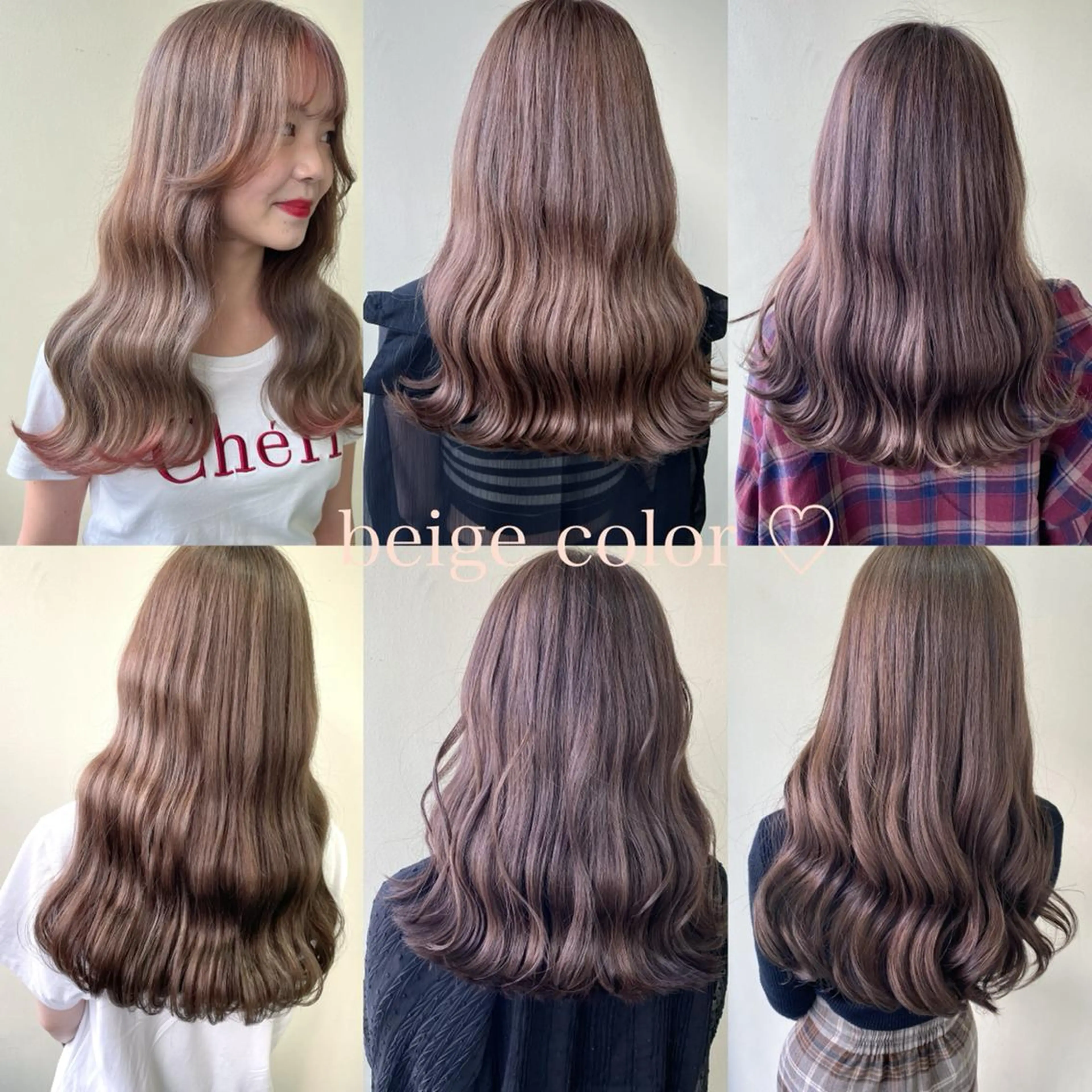 ロング ヘアカラー 韓国ヘア🇰🇷 SAYAのヘアスタイル