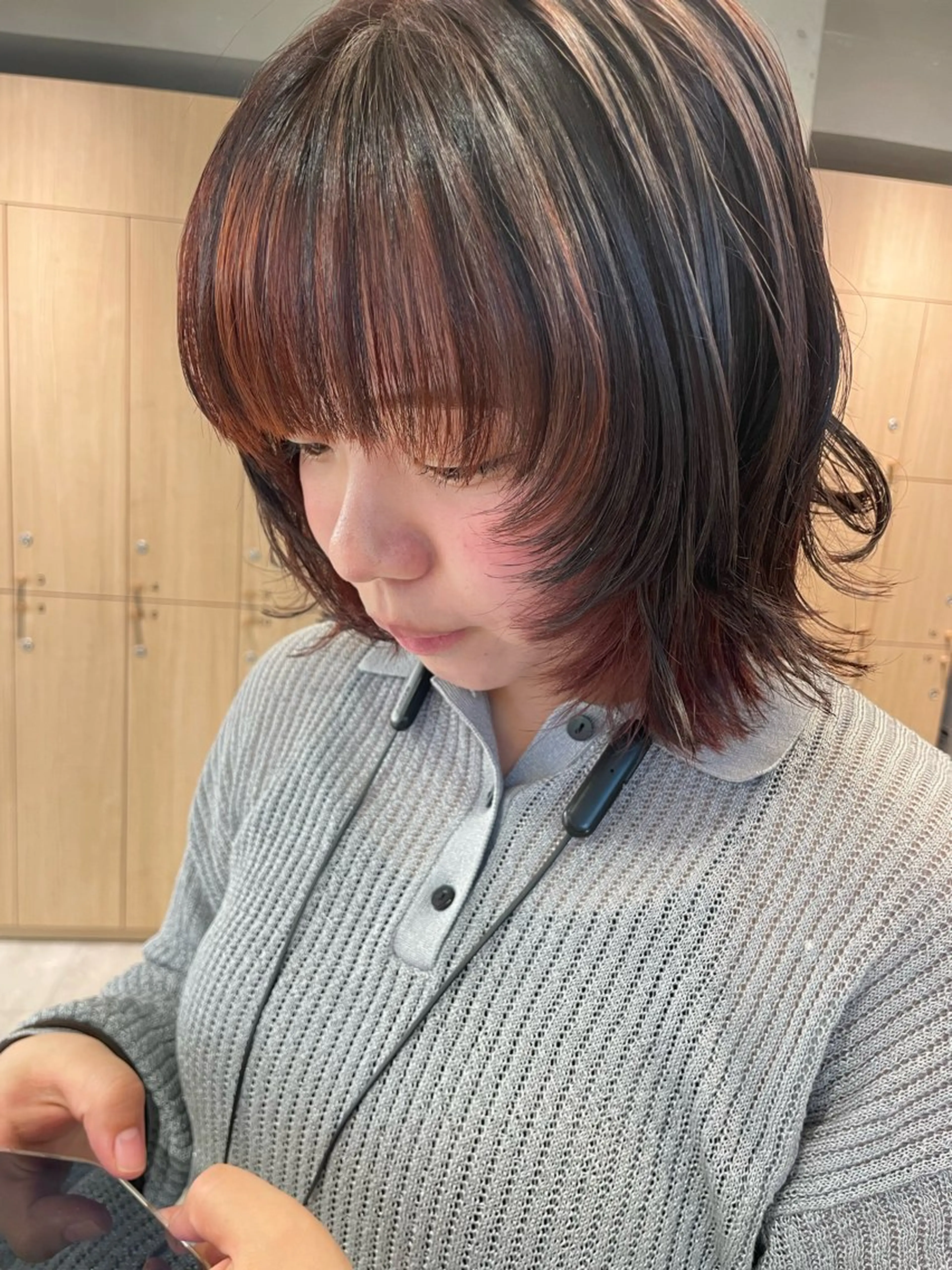 ミディアム カラー カット ヘアカラー トリートメント 🎀レイヤー/パーマ カラー/ai🎀のヘアスタイル