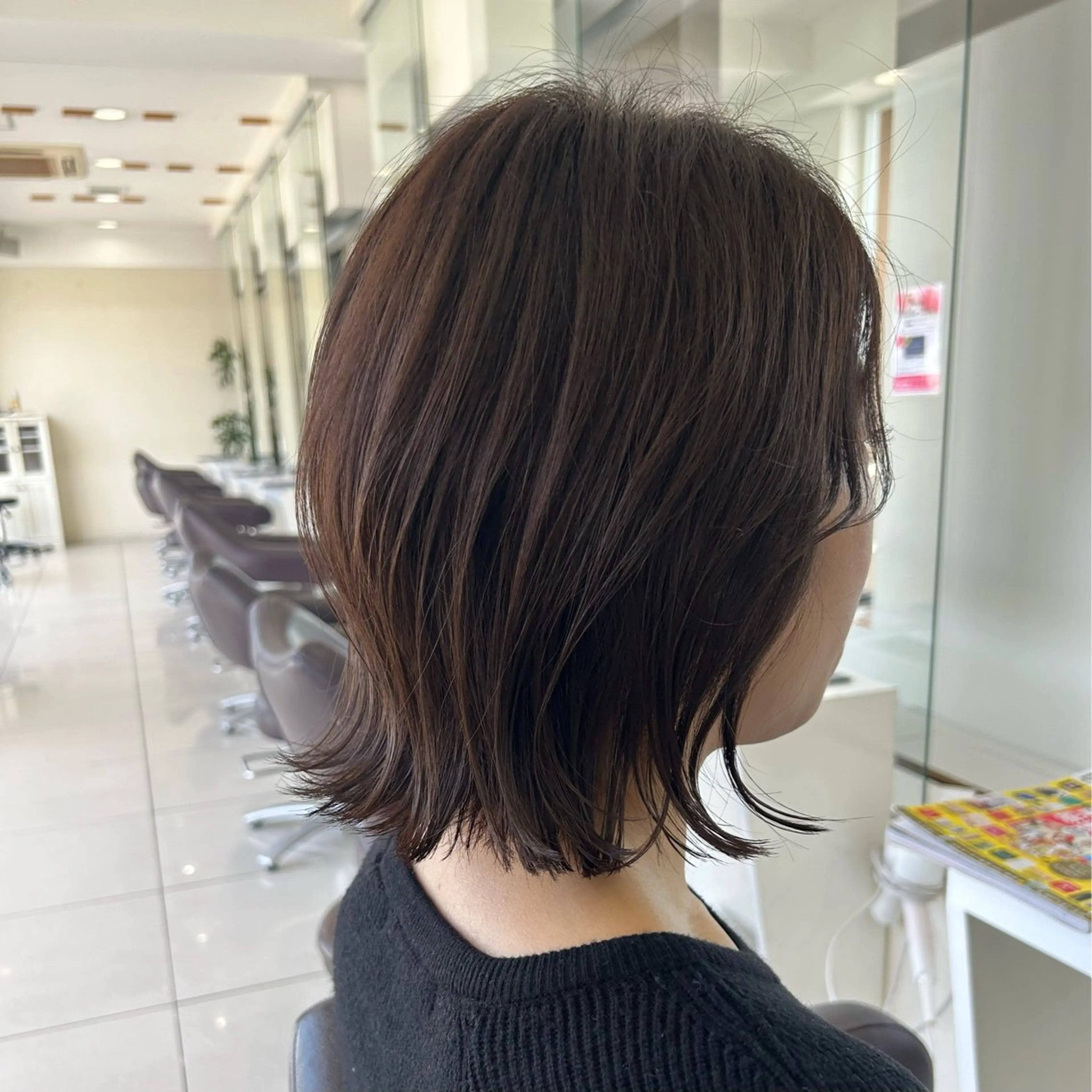 ミディアム カラー くびれヘア ハピネス所属・川本 真鈴のヘアスタイル