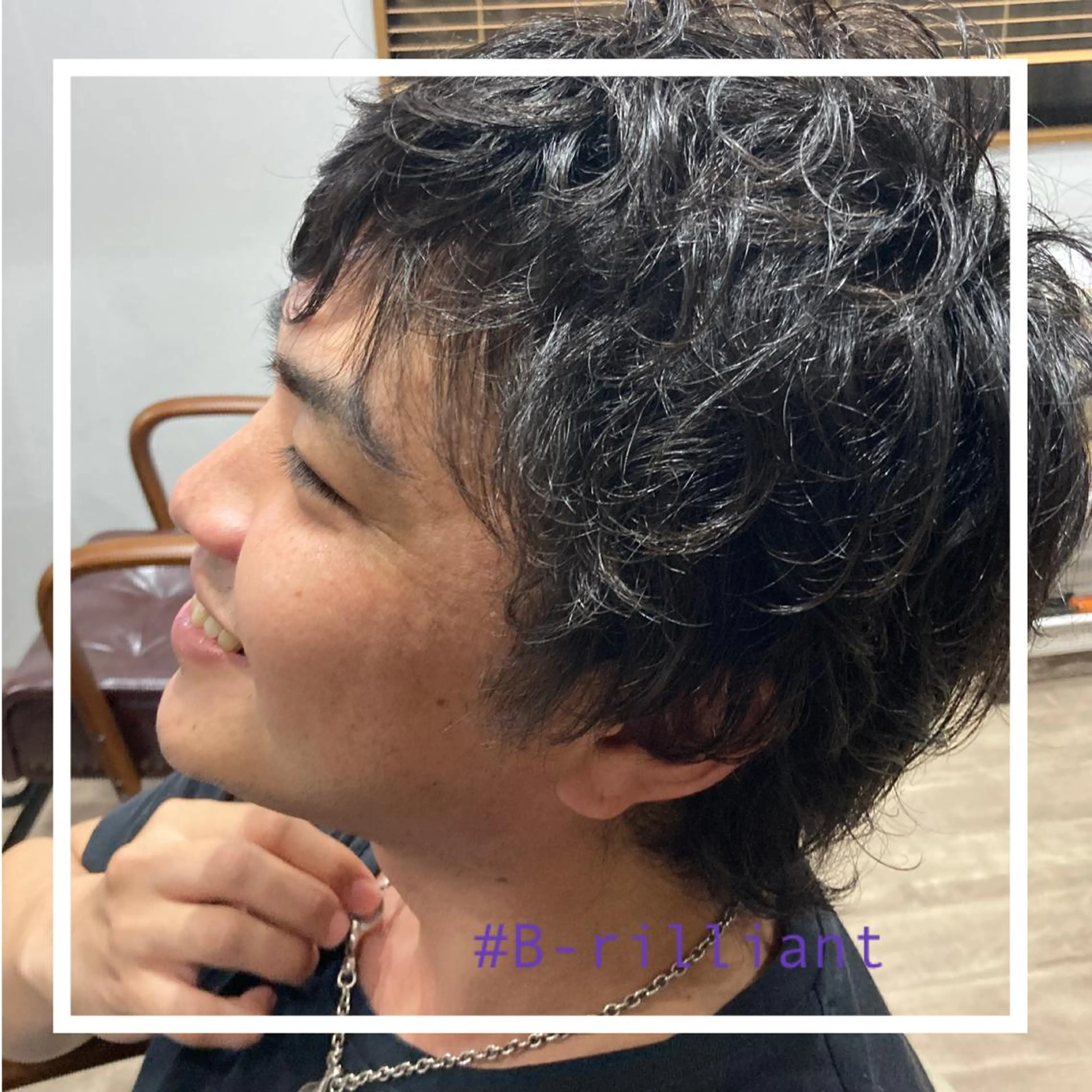 パーマ メンズ メンズパーマ ニュアンスパーマ カット パーマ B-rilliant ビーリリアント所属・今井 里美のヘアスタイル