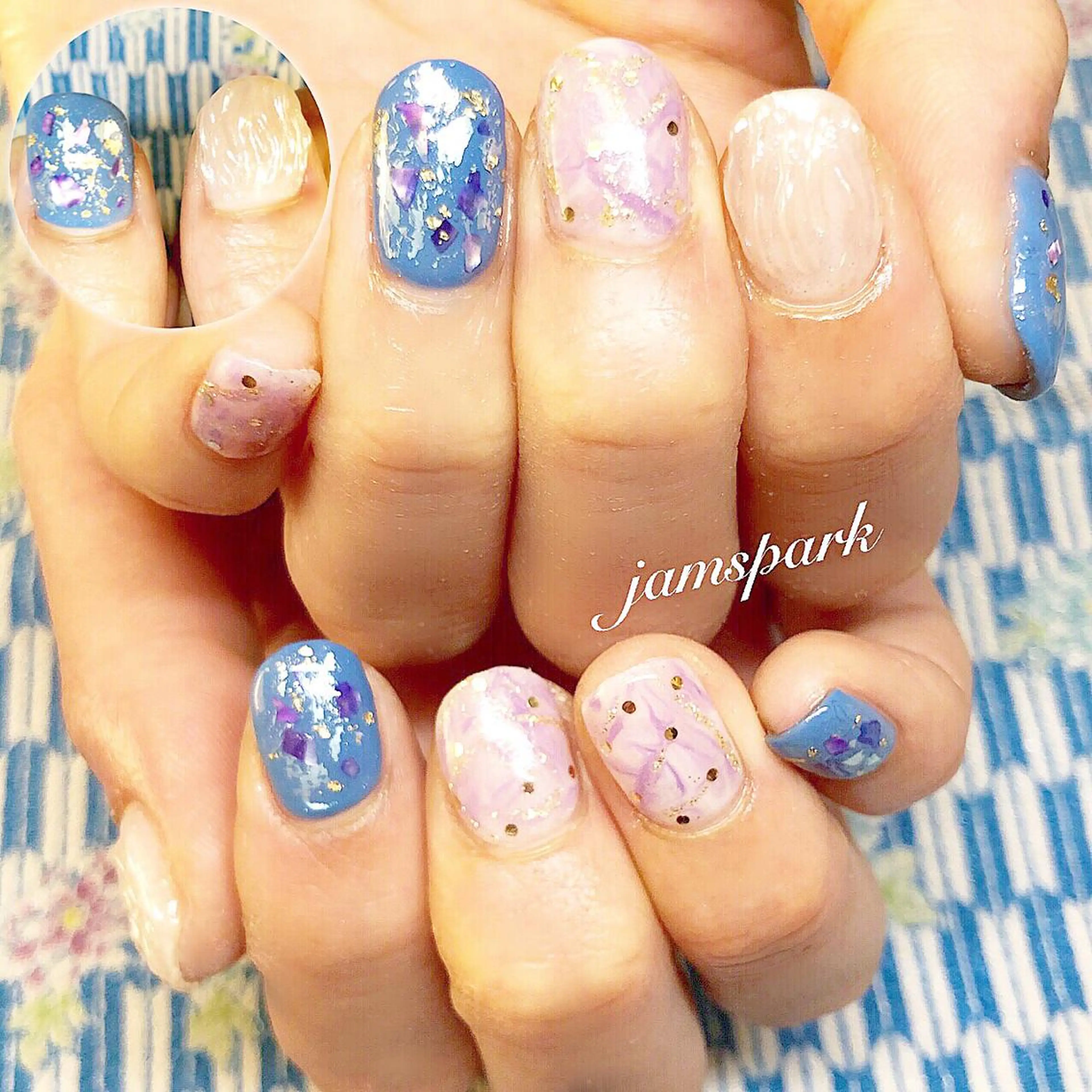 ネイル 成人式 jamspark ✨のネイルデザイン