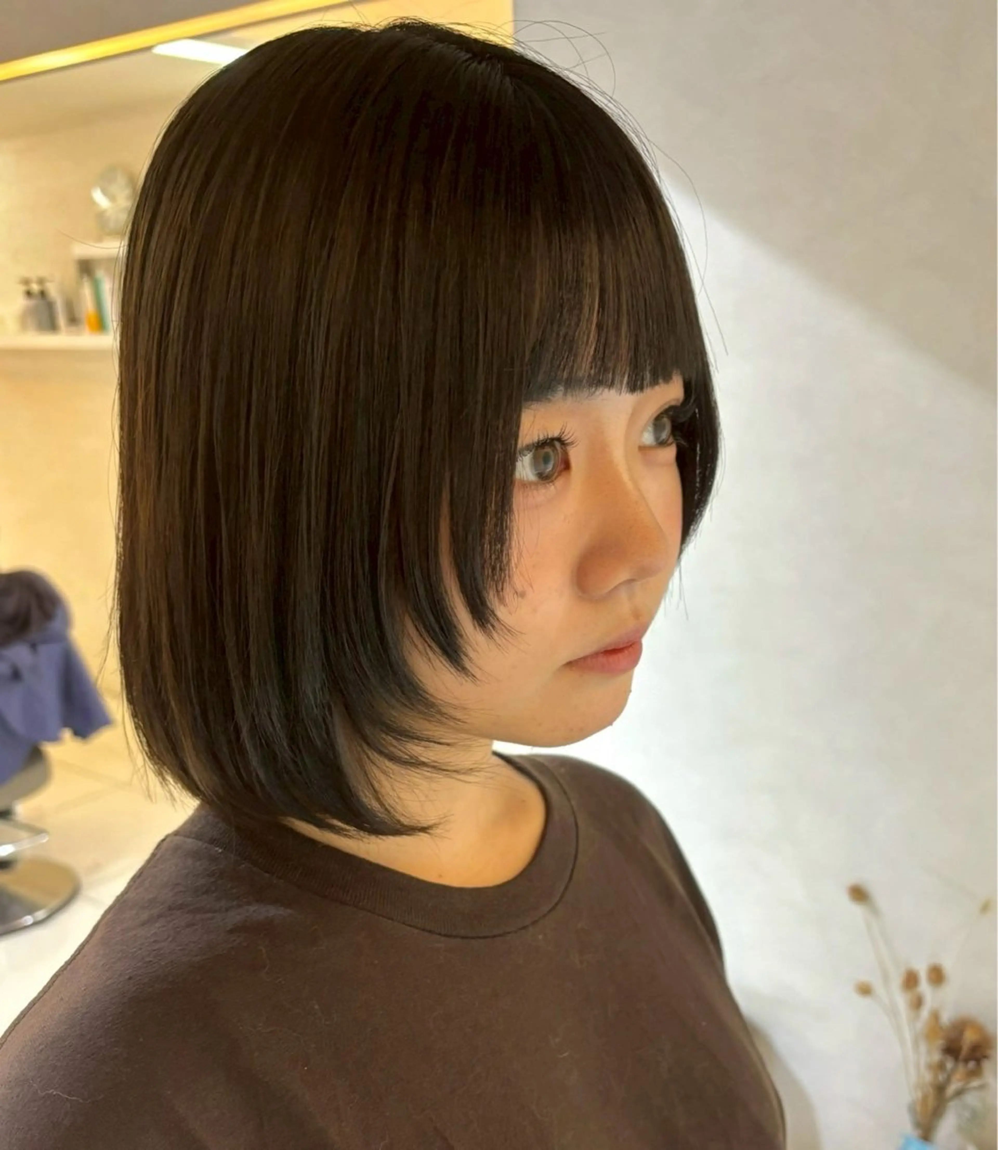 ショート ボブレイヤー ボブ レイヤーカット カット トリートメント ボブ/レイヤー/暖色 カラー/dai🌿のヘアスタイル