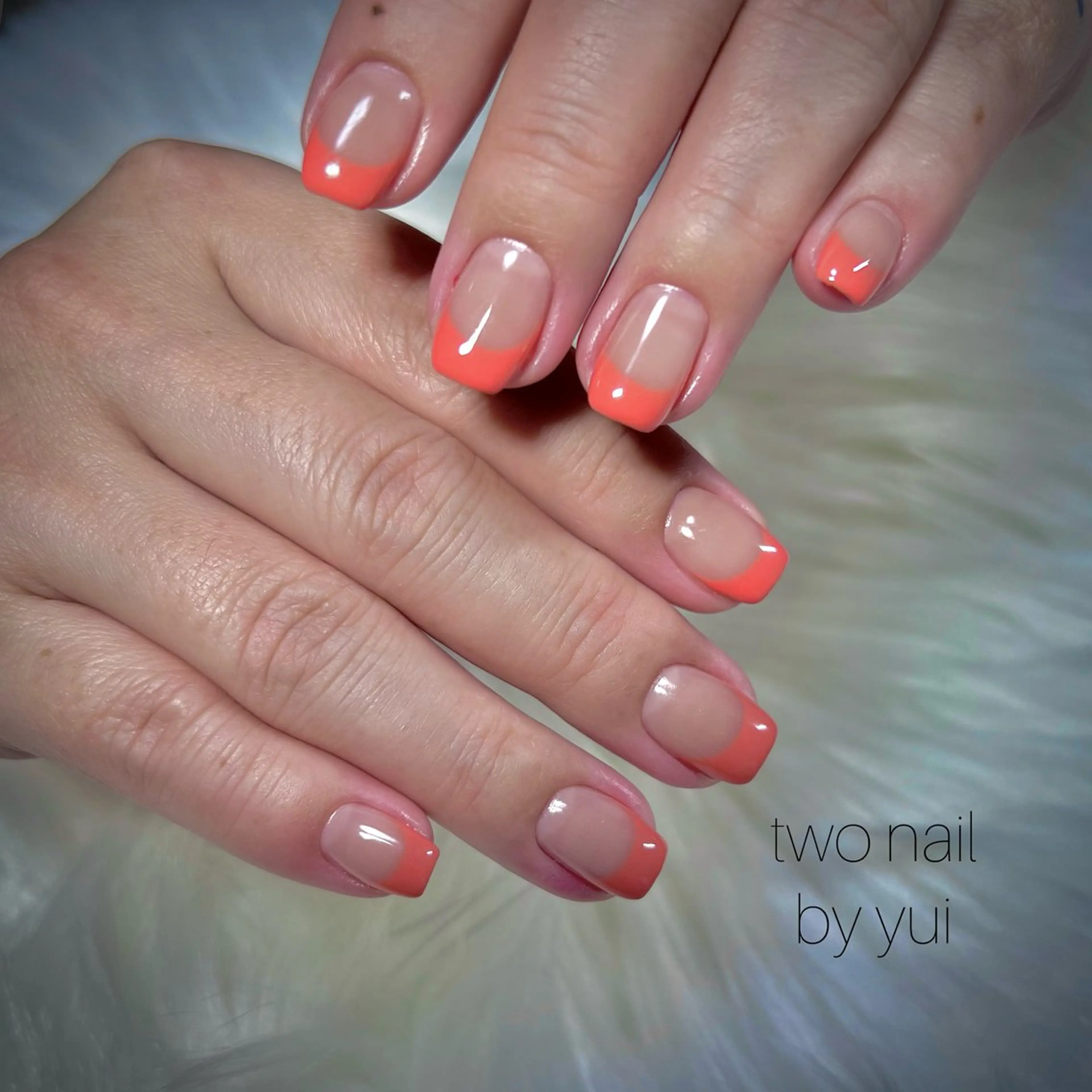 ネイル アートネイル ネイルチップ ホワイト ハンドネイル two nailのネイルデザイン