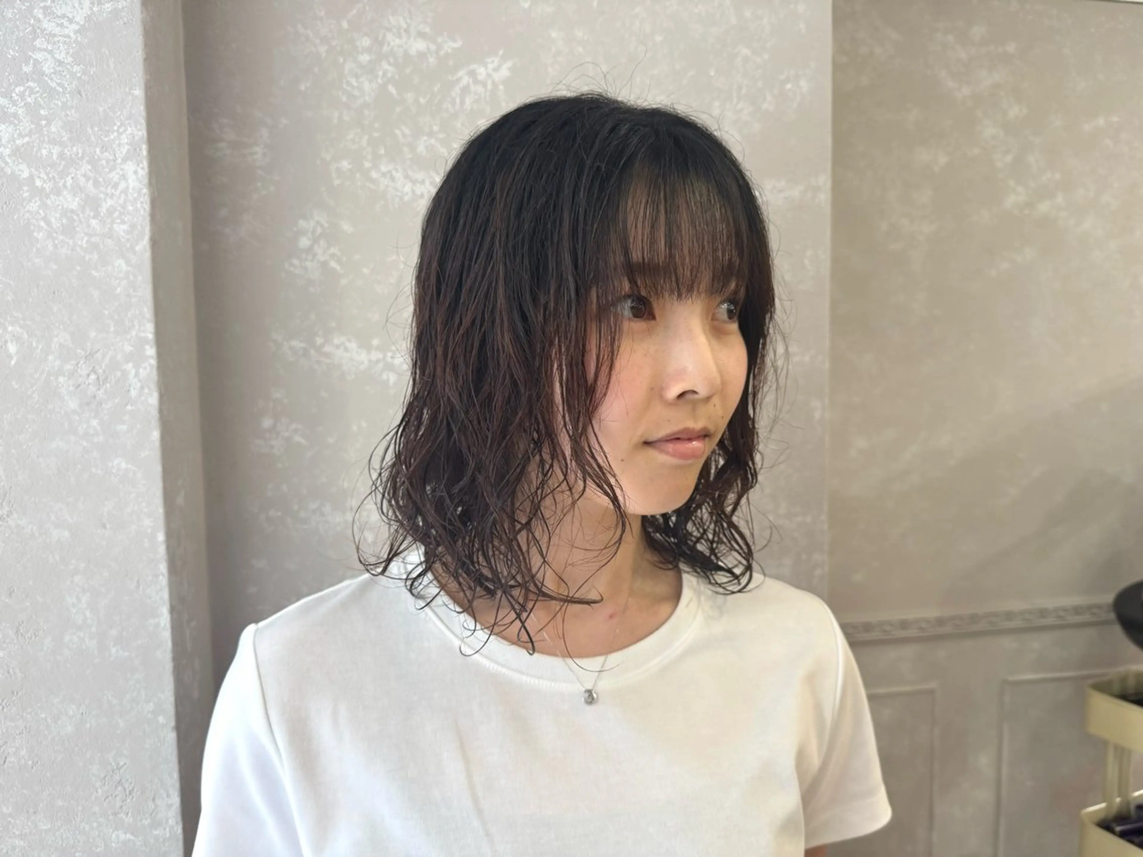 ミディアム パーマ ミディアムパーマ カット パーマ トリートメント Lino hair design 千葉店【リノヘアデザイン】所属・Lino CHIKARA✂︎のヘアスタイル