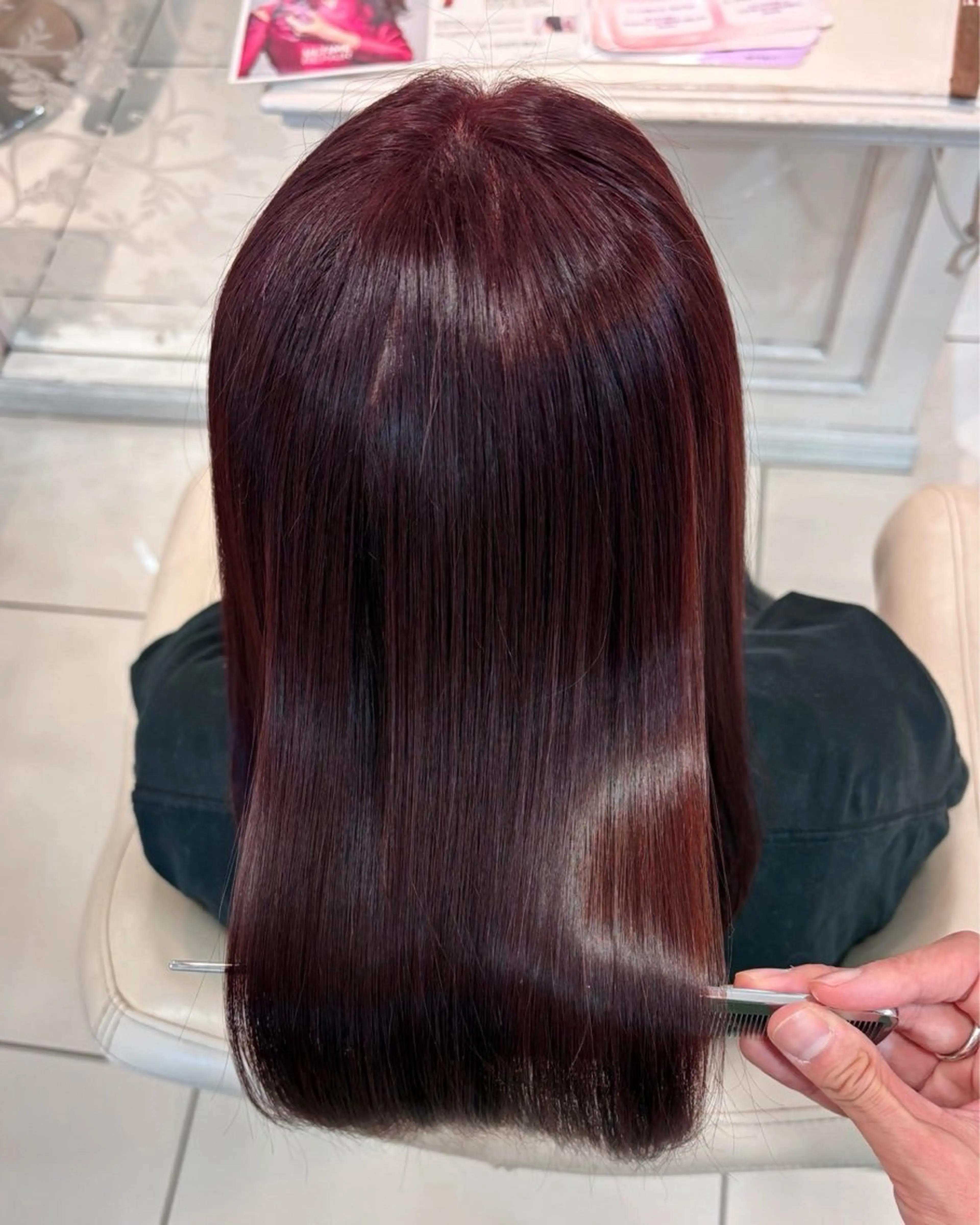 ロング カラー ヘアカラー トリートメント 髪質改善🥂✨ Mioのヘアスタイル