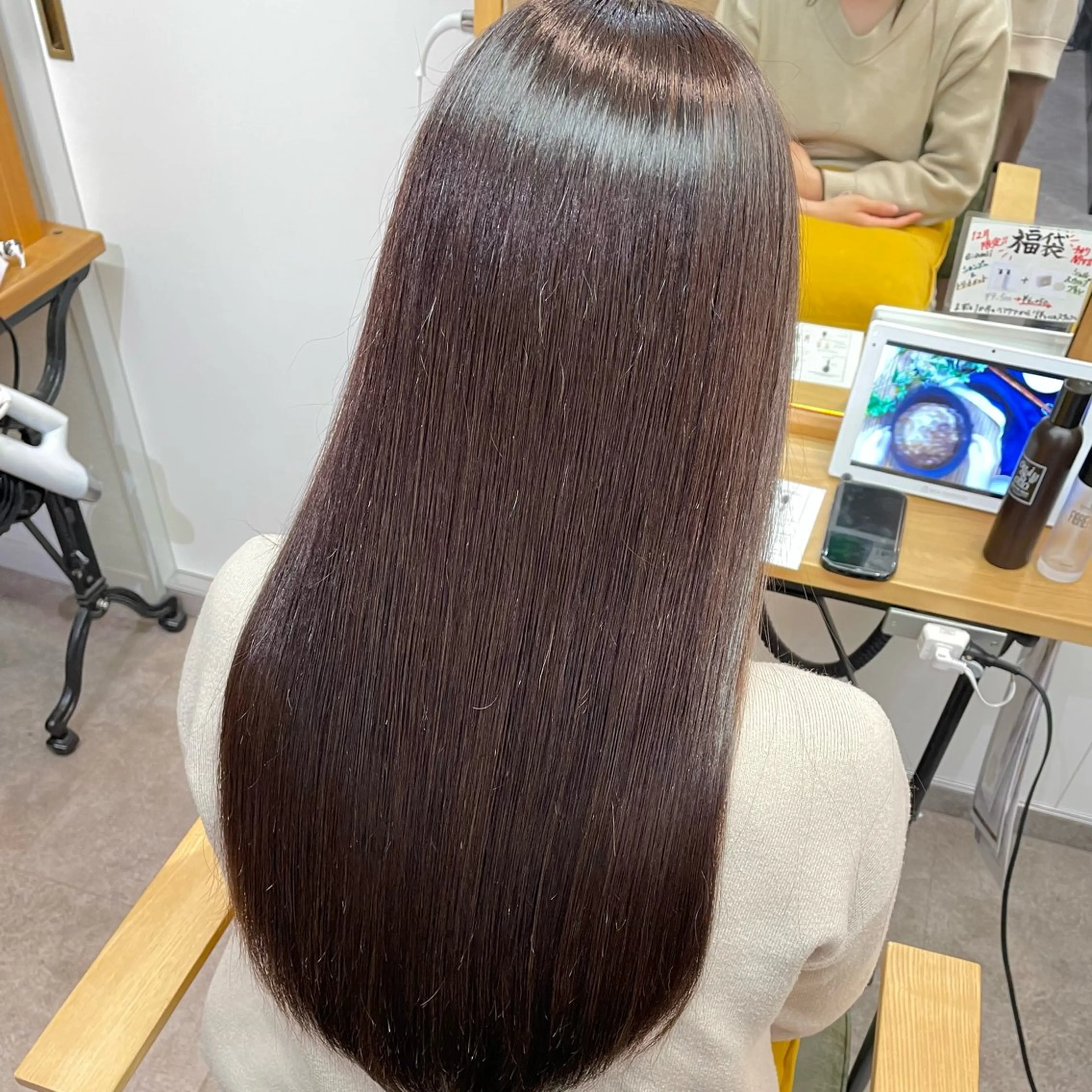 カラー ブラウンカラー ショコラブラウン カット トリートメント 艶感カラー/髪質改善 /縮毛矯正/airiのヘアスタイル