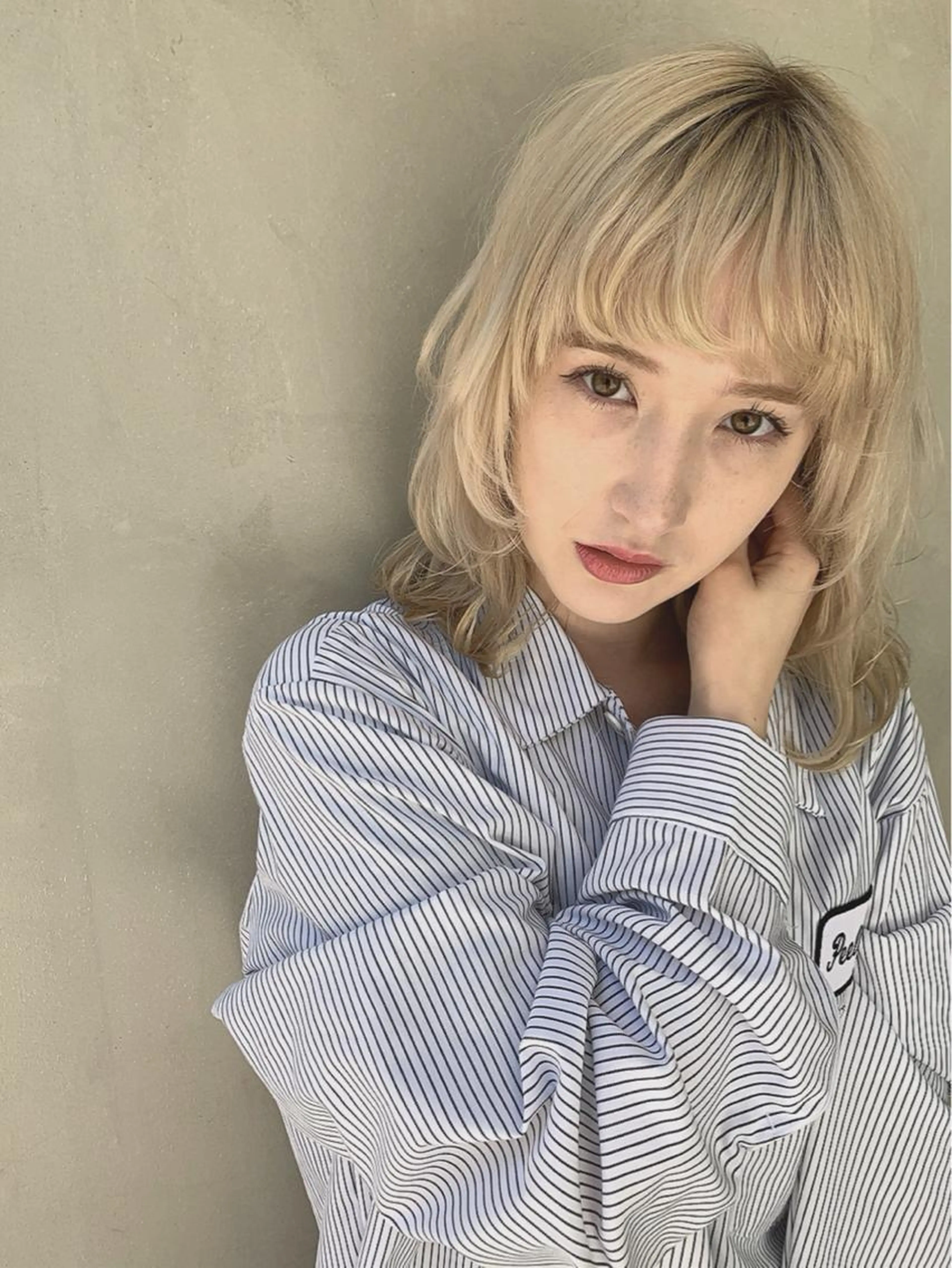 👠ミルクティー系カラー限定👠ブリーチ💈+外国人風カラー💈+4ステップトリートメント✅の写真