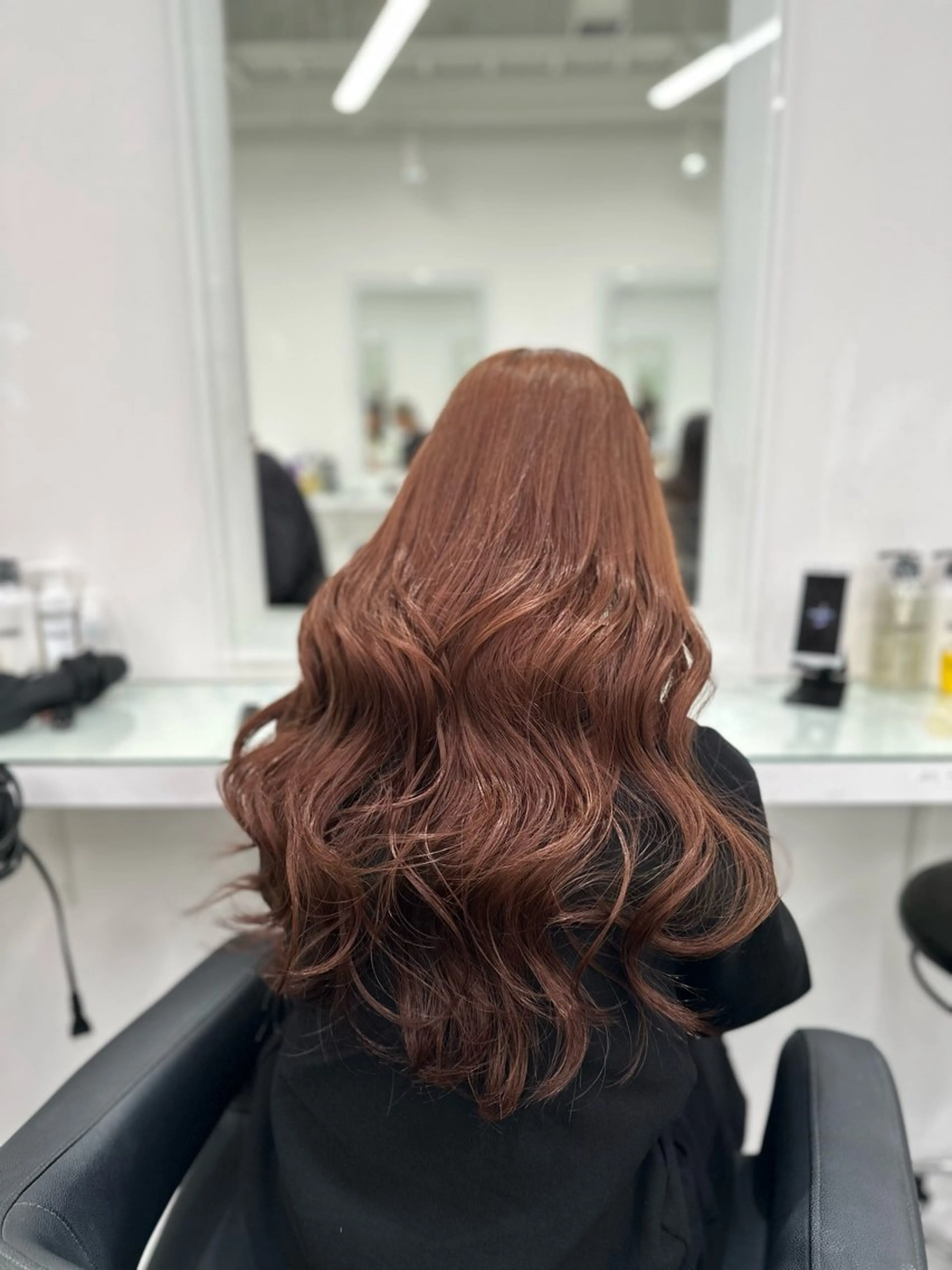 ロング ヘアカラー トリートメント 💖ベージュ💖 MEARIのヘアスタイル