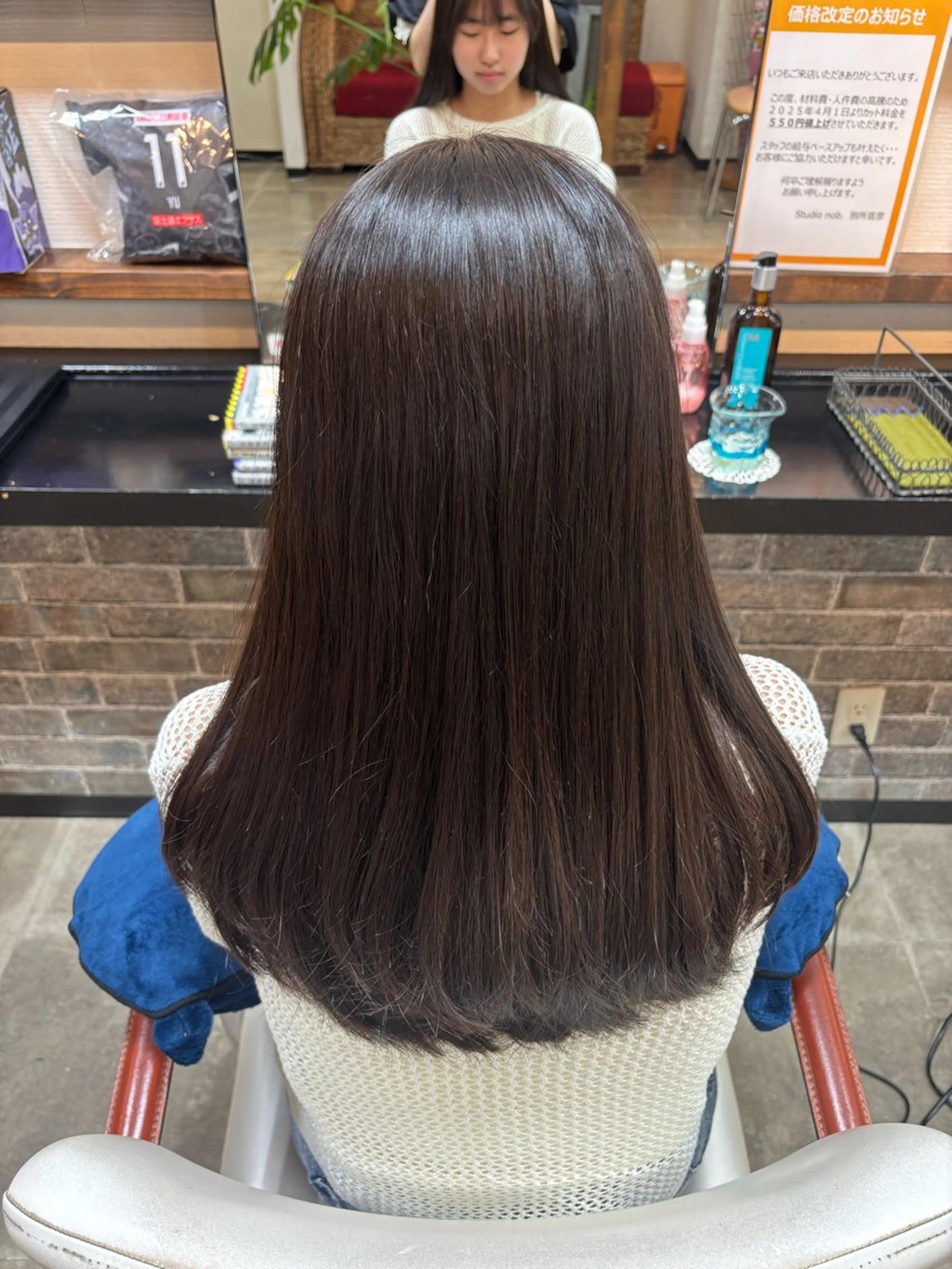 ロング パーマ 髪質改善 カット 縮毛矯正 イツキ🌕デザインカ ラー🥨髪質改善🫧のヘアスタイル