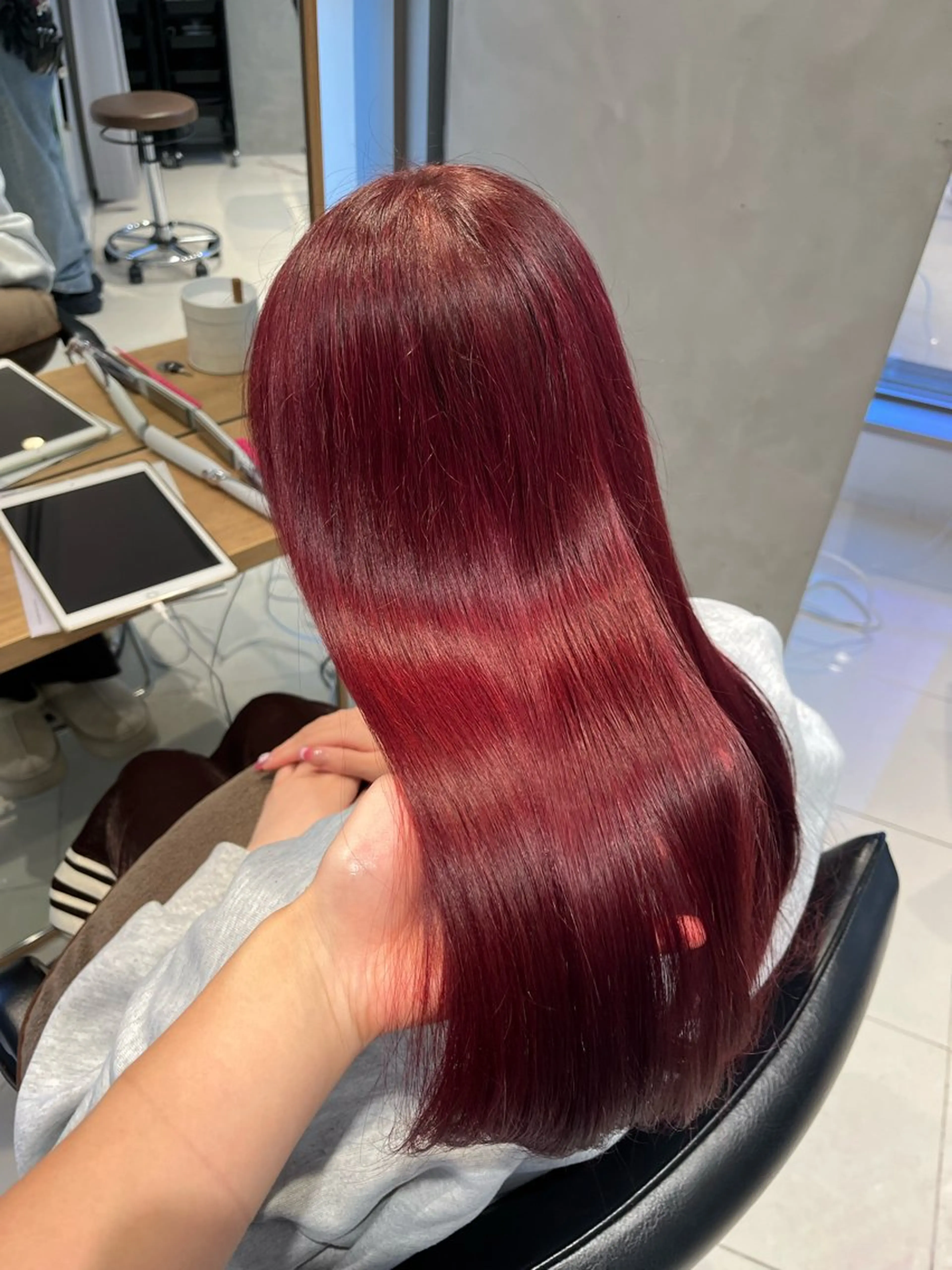 ミディアム ヘアカラー トリートメント ヘアセット 艶髪/暖色カラー/ ◎RUKI.のヘアスタイル