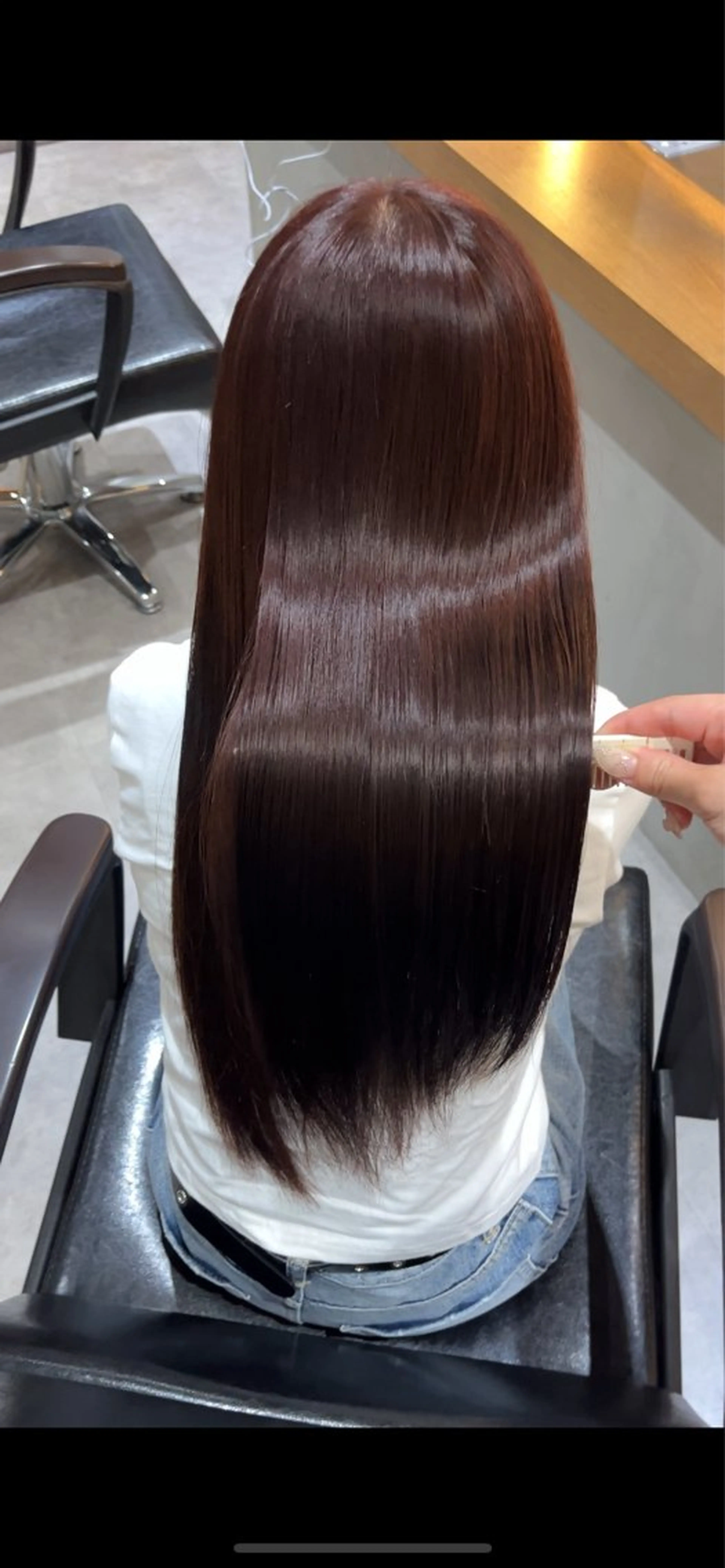 カラー ユイ🎀透明感カラー 耳つぼジュエリーのヘアスタイル