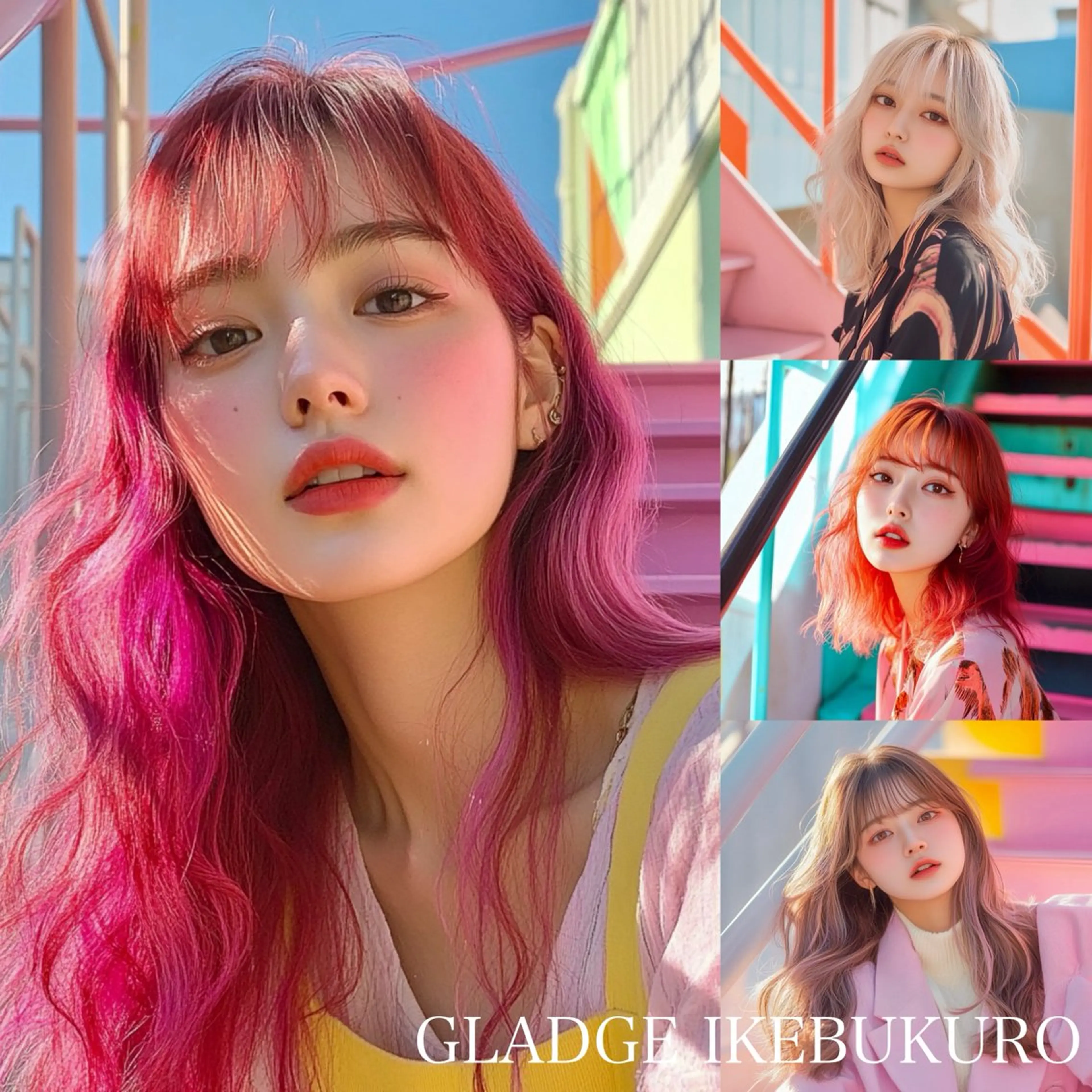 ロング 池袋/ダブルカラー GLADGE🩵のヘアスタイル