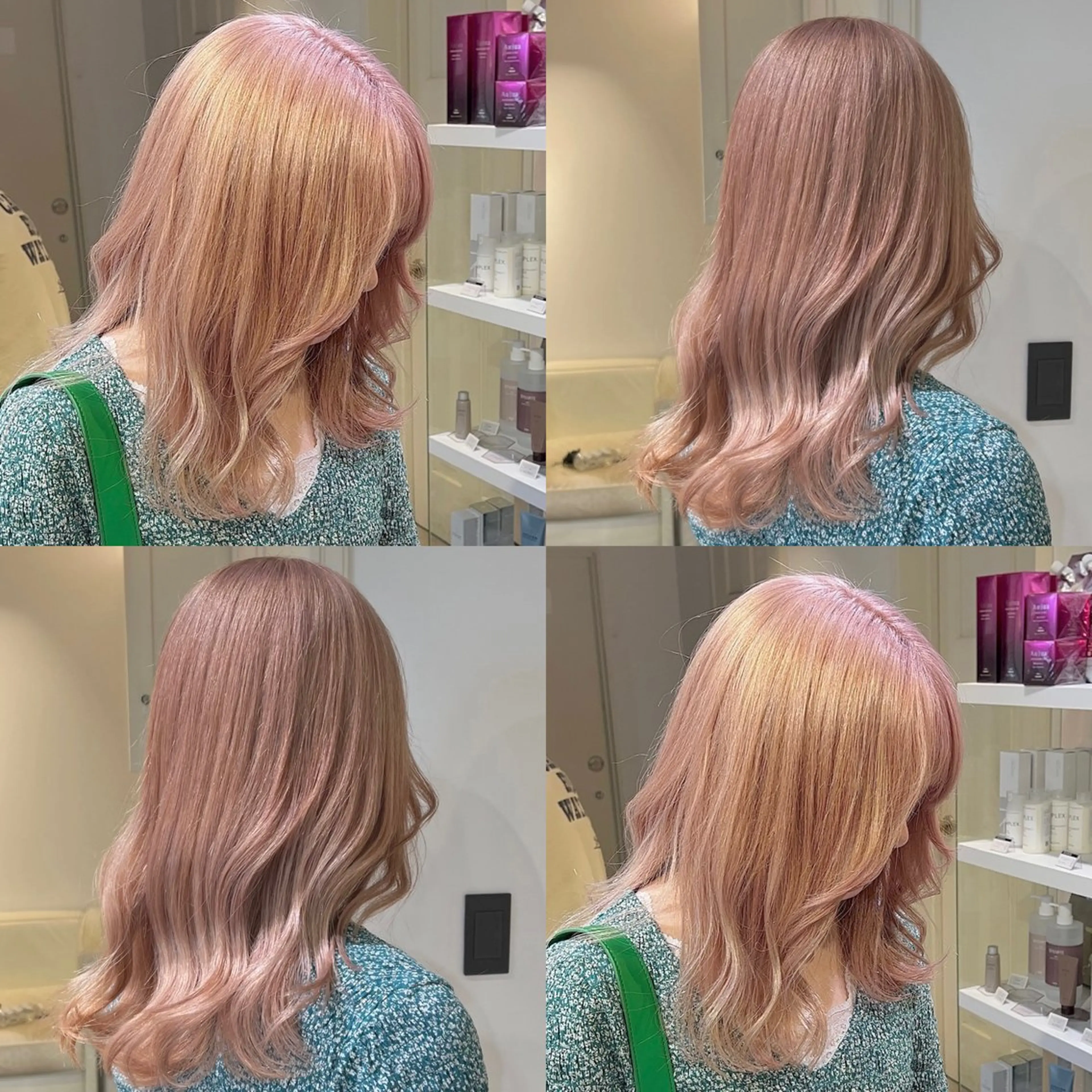 セミロング カラー ベージュカラー ピンクカラー ピンクベージュ ヘアカラー トリートメント youres hair 髪質改善トリートメント&ヘッドスパ  新宿三丁目店【ユアーズヘア】所属・🦋透明感カラー 👑NODOKA🦋のヘアスタイル