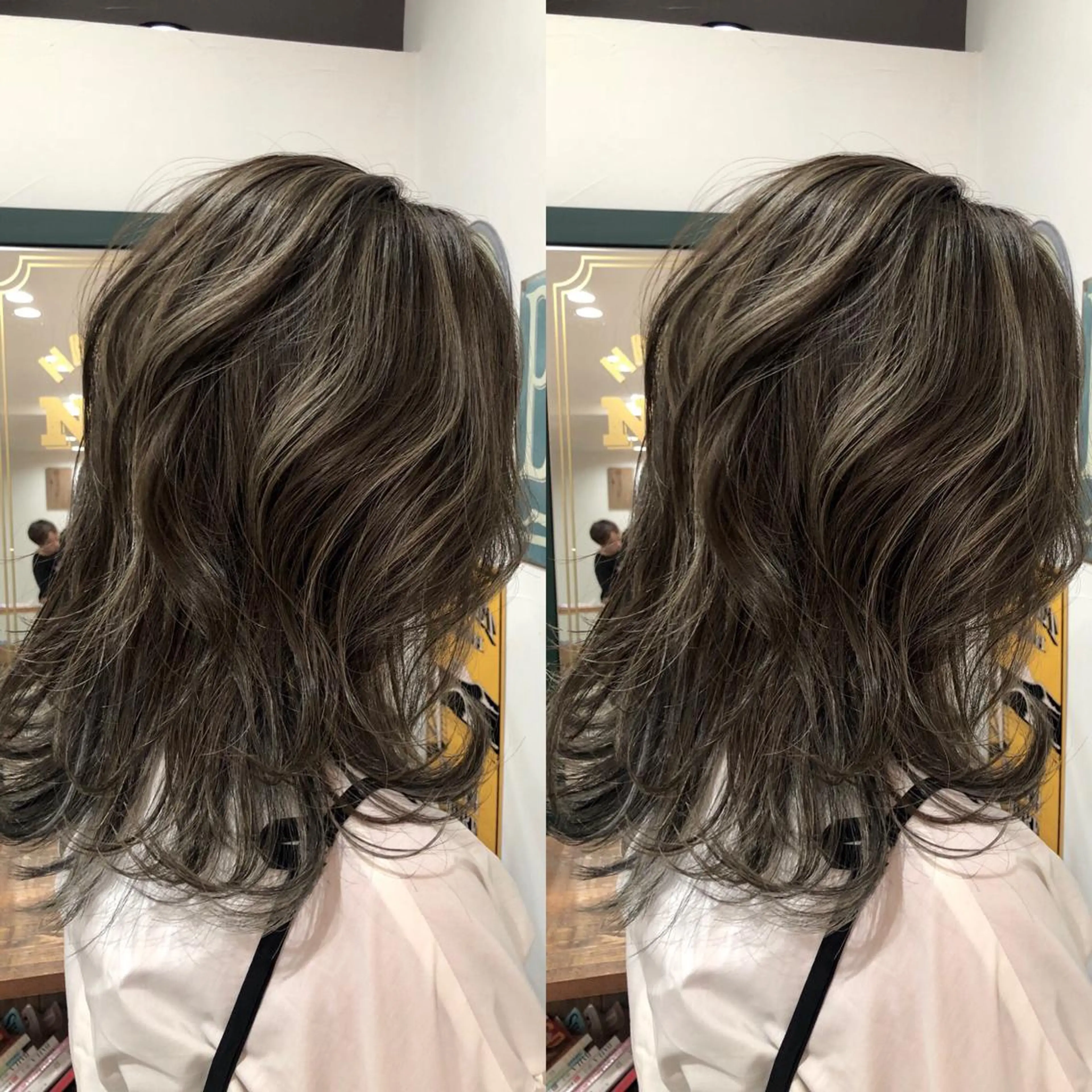 ミディアム カラー M IIのヘアスタイル