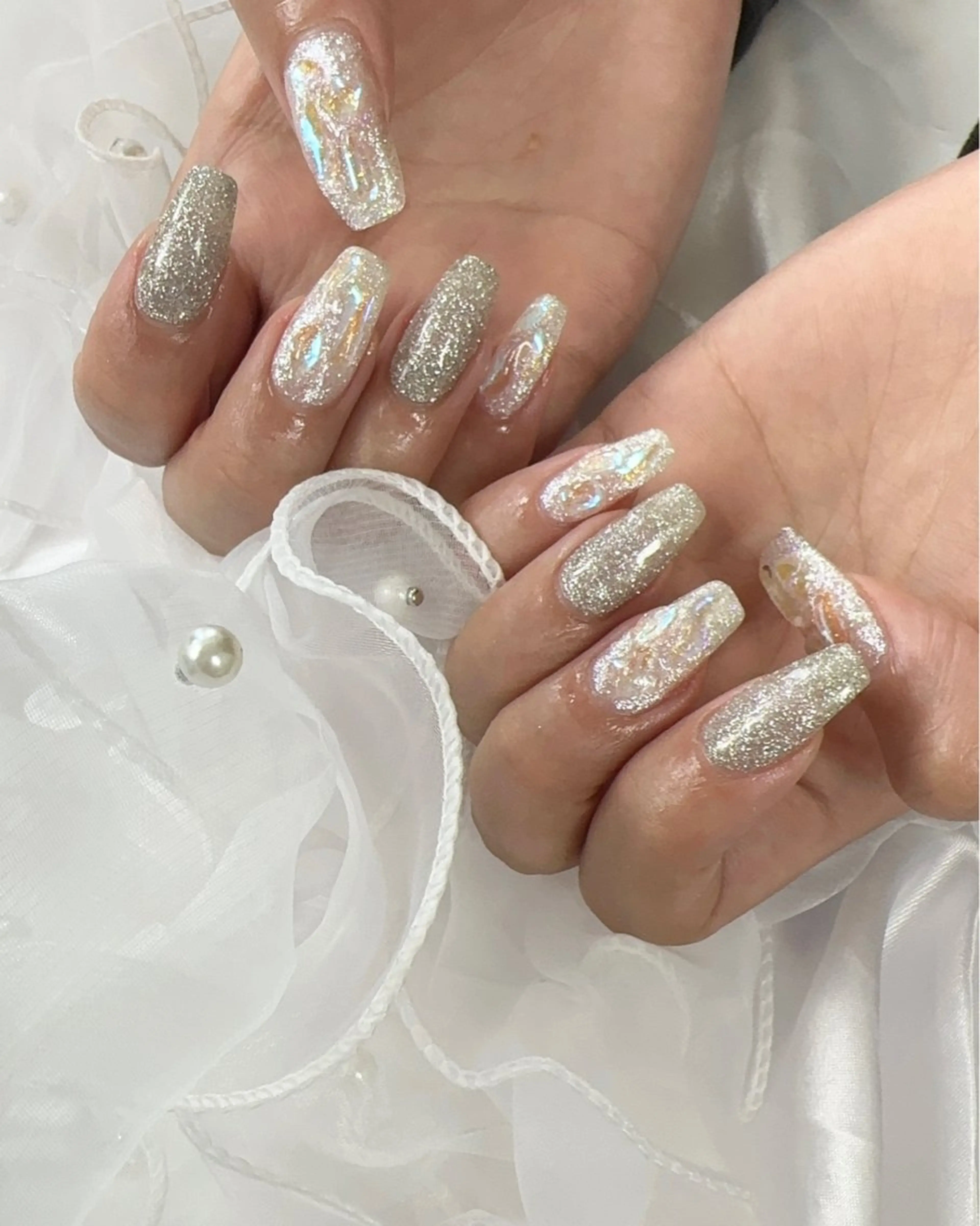 ネイル キラキラネイル ハンドネイル ラルゴ所属・Largo ラルゴのネイルデザイン