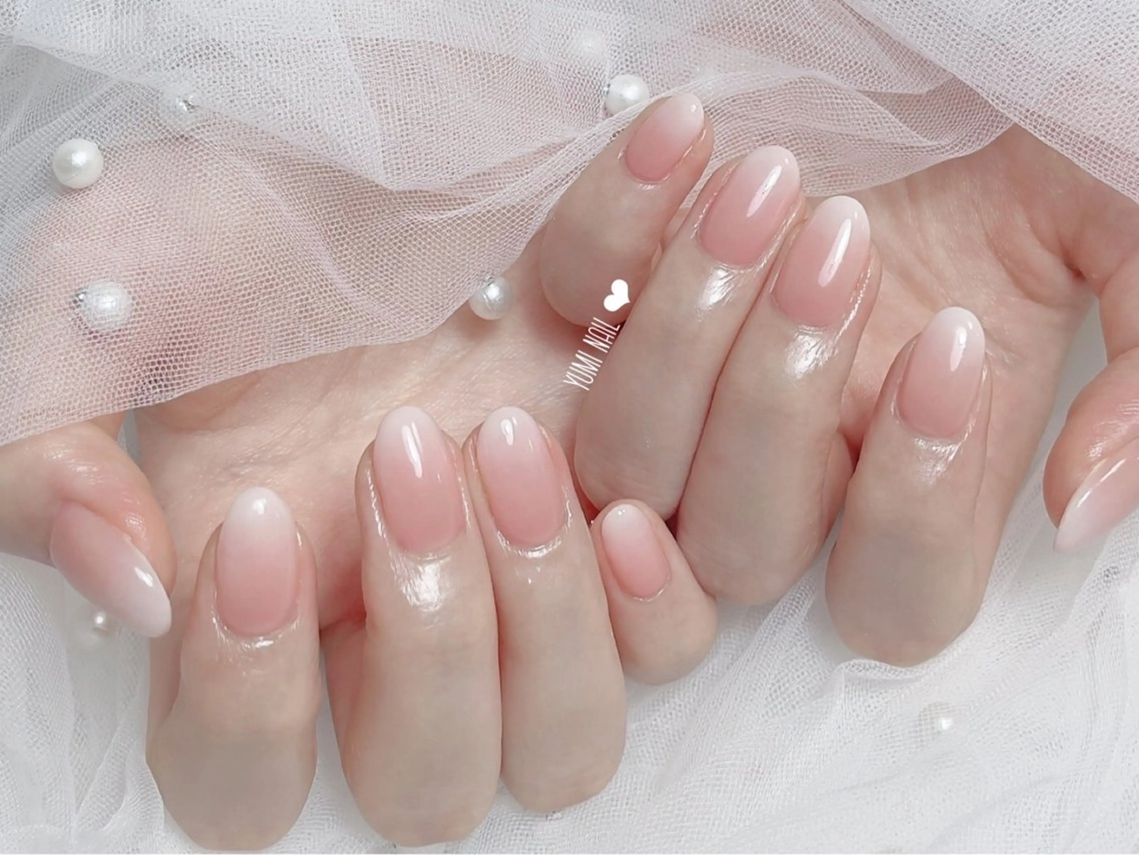 ネイル ハンドネイル 𝐲𝐮𝐦𝐢🎀 デザイン長さ出し専門のネイルデザイン