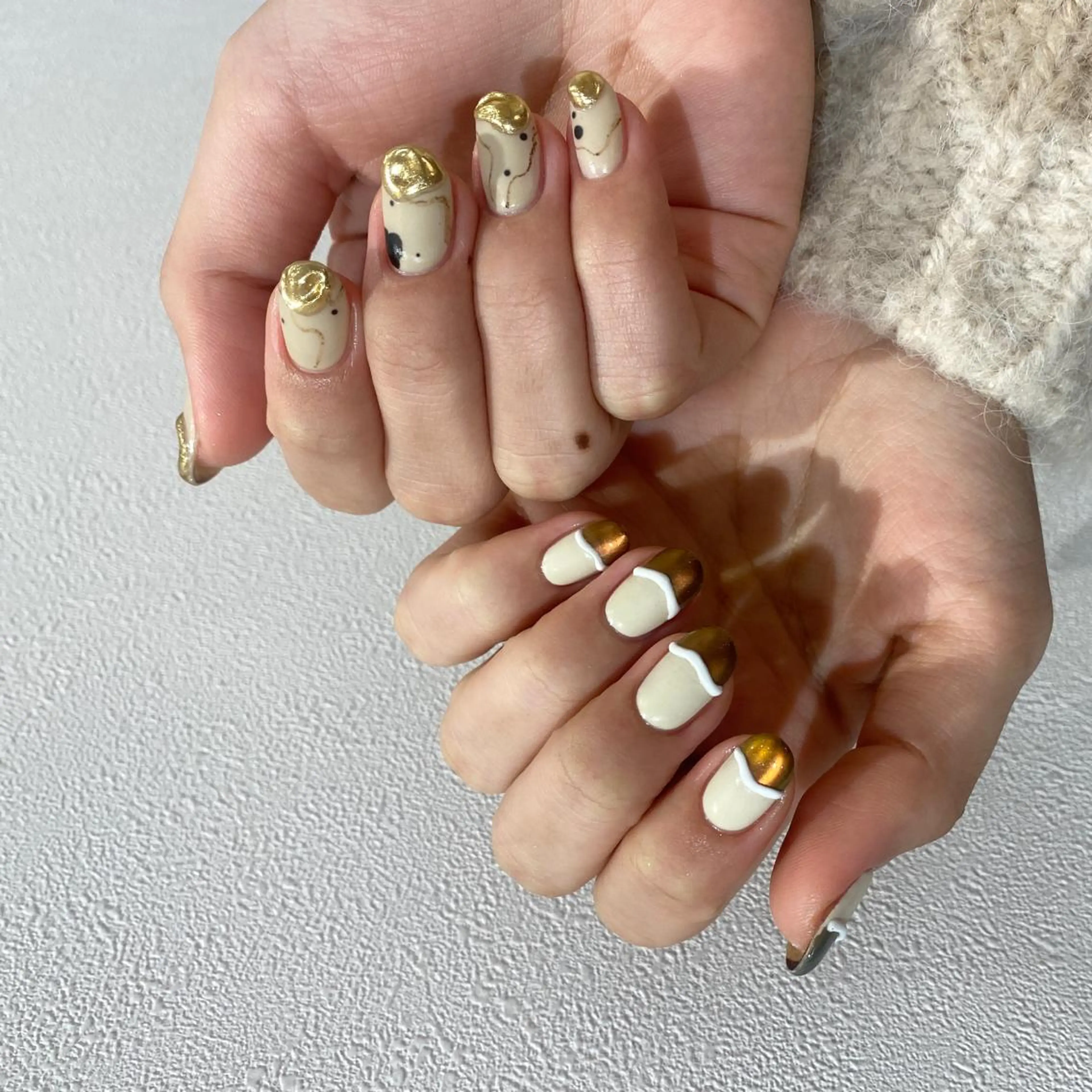 ネイル ハンドネイル NINEnami ニュアンスネイルのネイルデザイン