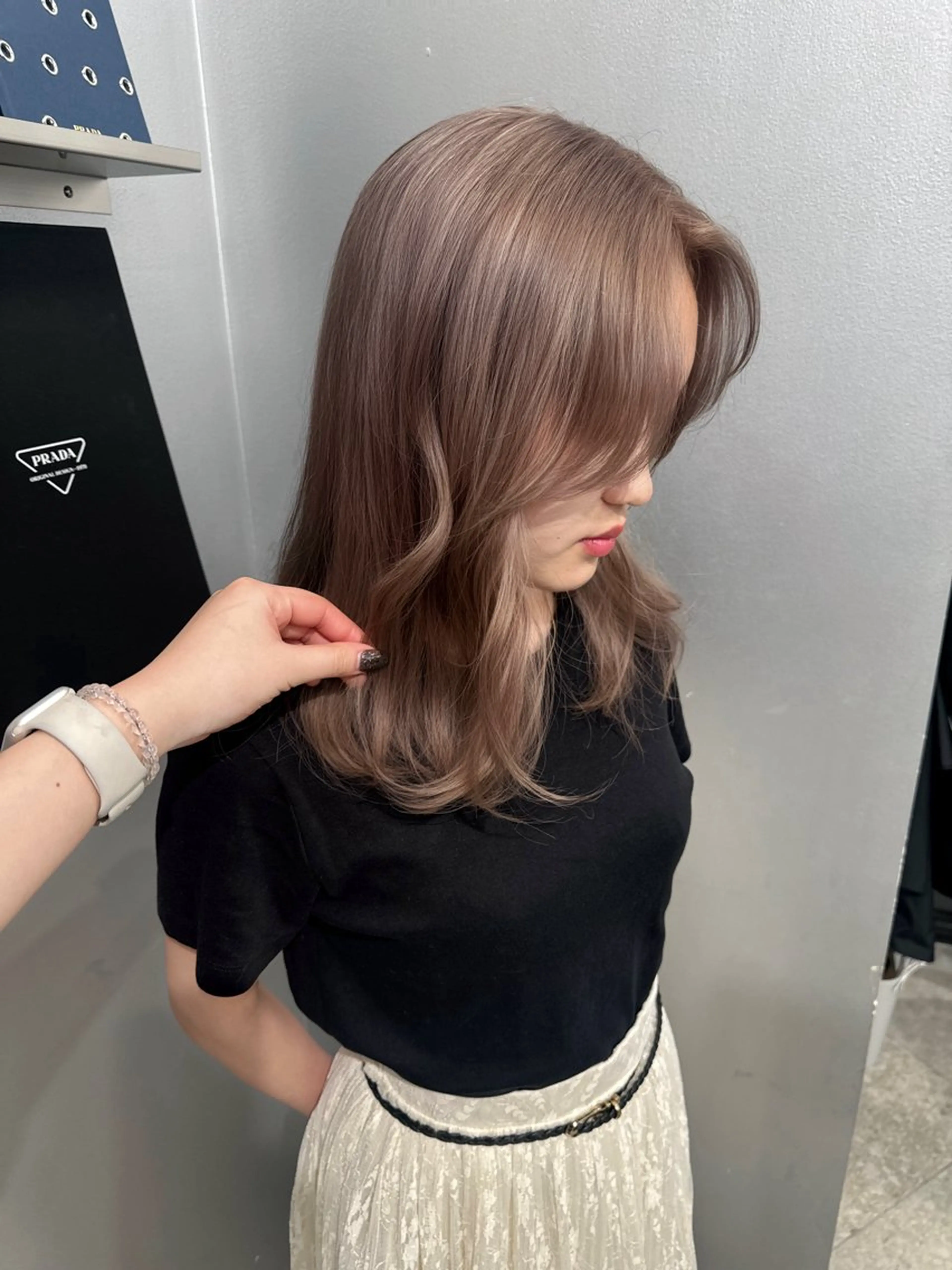 ロング カラー ヘアカラー PELE ハイトーン RIMUのヘアスタイル