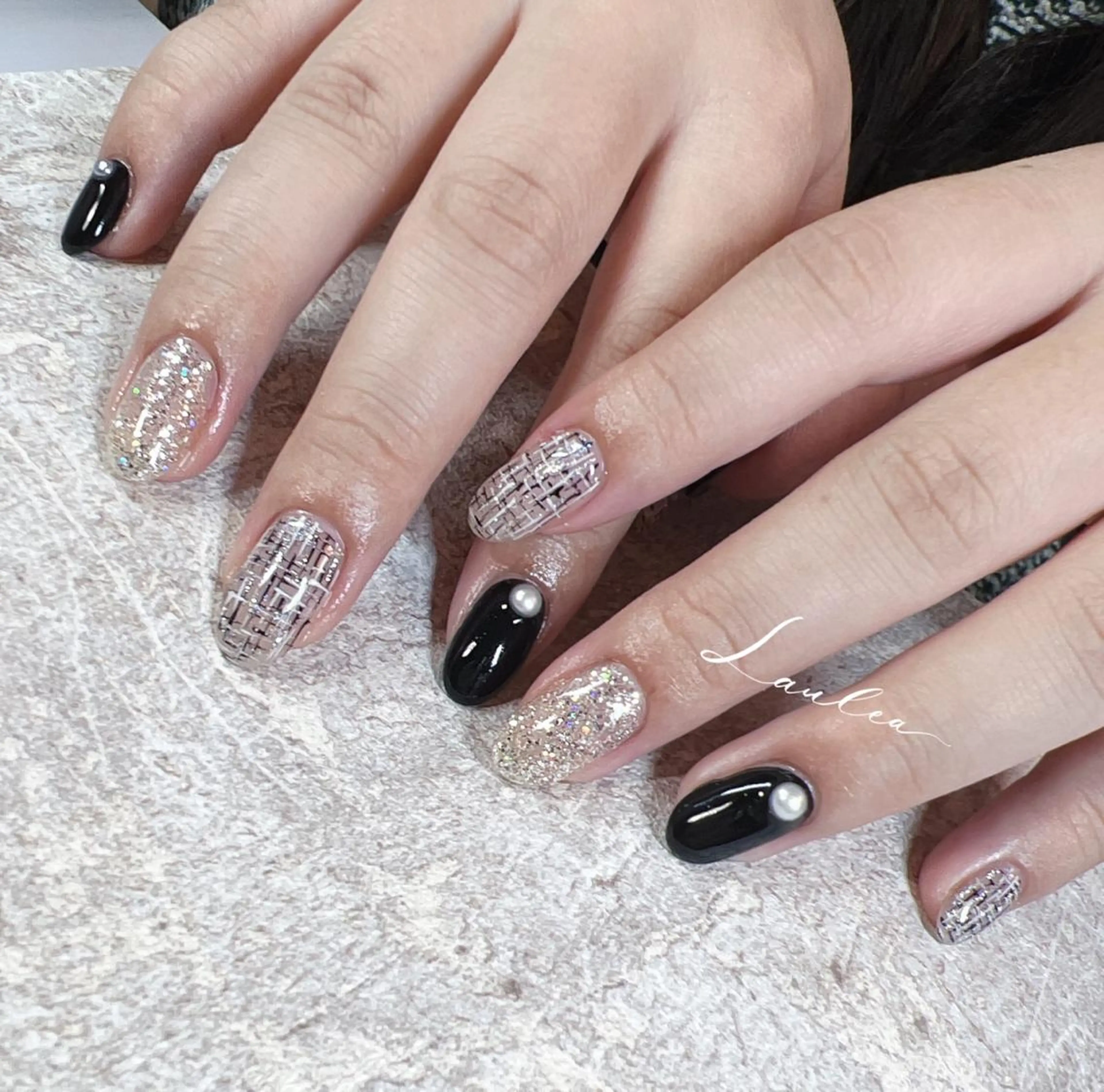 ネイル フットネイル 韓国ネイル ハンドネイル nail salon Lauleaのネイルデザイン