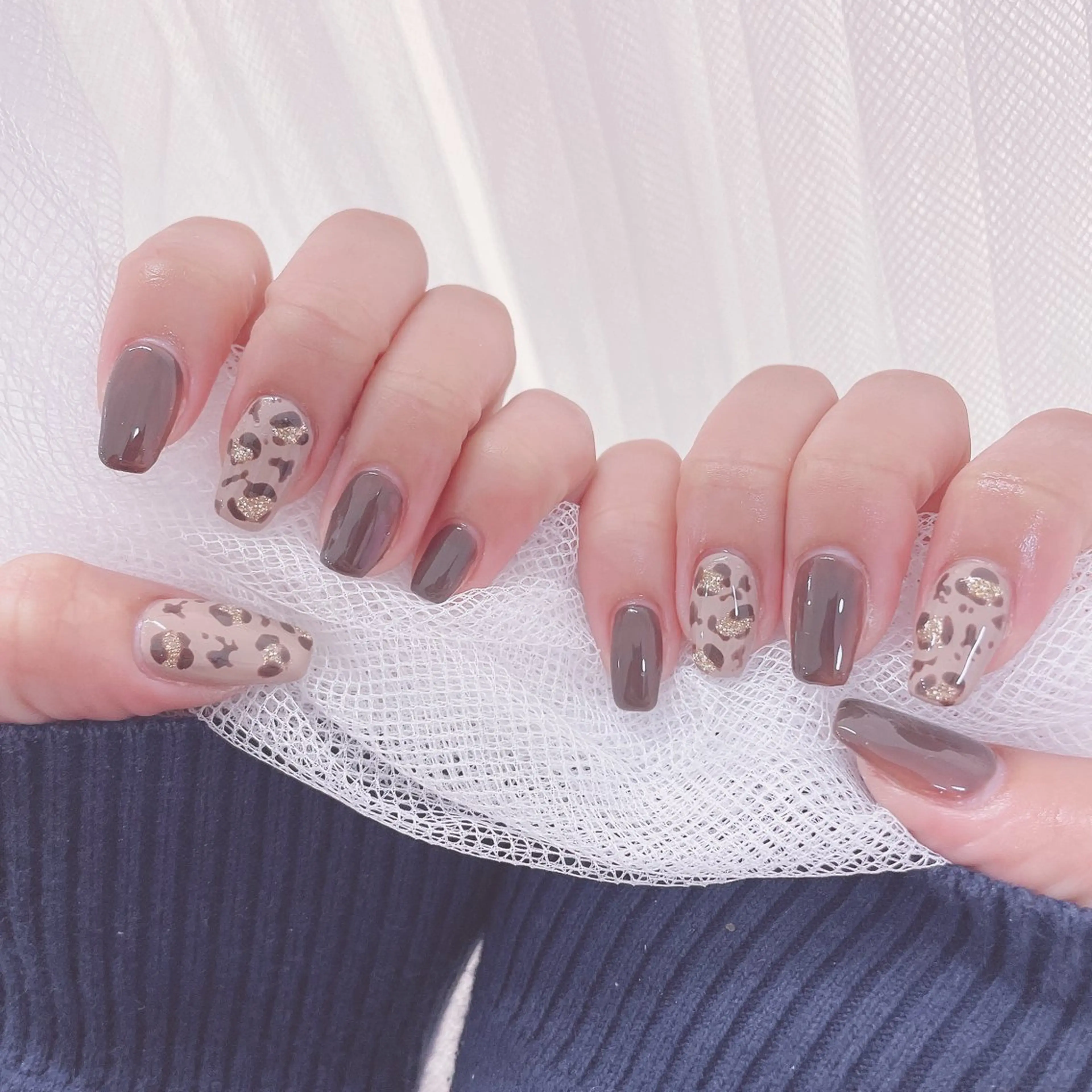 ネイル ブラウン Salon de Navi所属・🎀向田 優花🎀のネイルデザイン