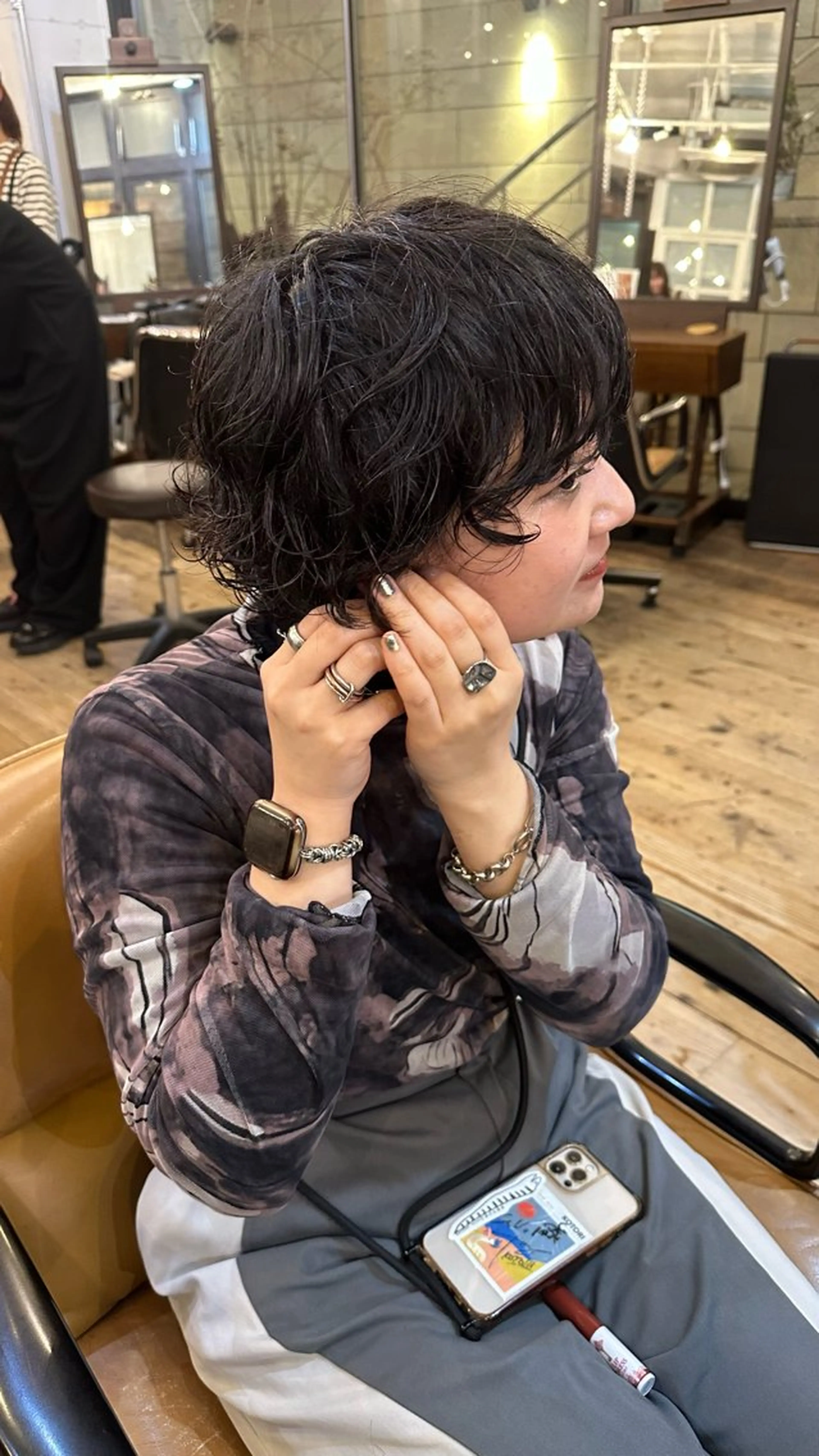 ショート パーマ 似合わせカラー/パー マ　🫧kotoneのヘアスタイル