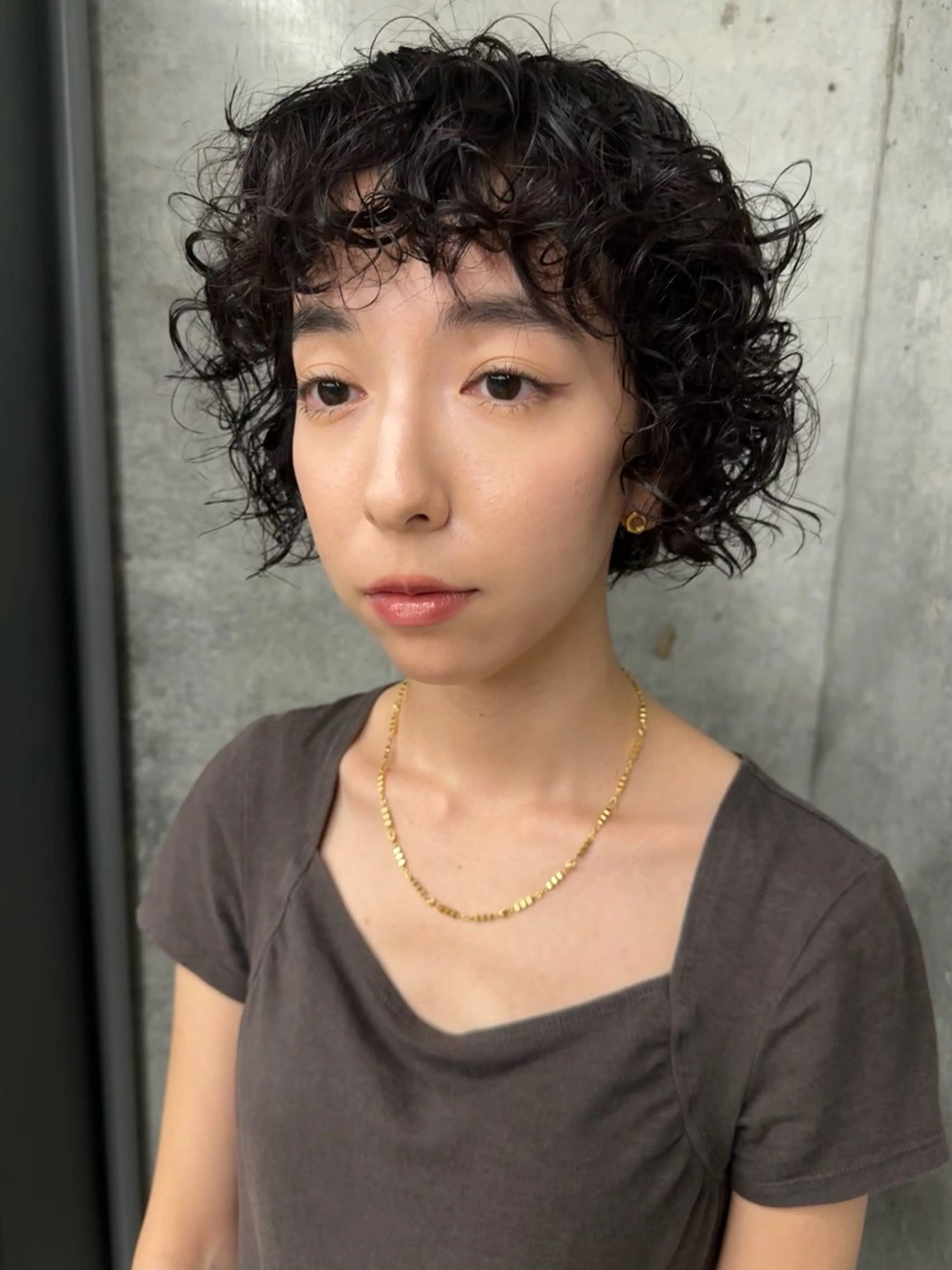 ミディアム パーマ カット パーマ お悩み解決パーマ hana🩰のヘアスタイル