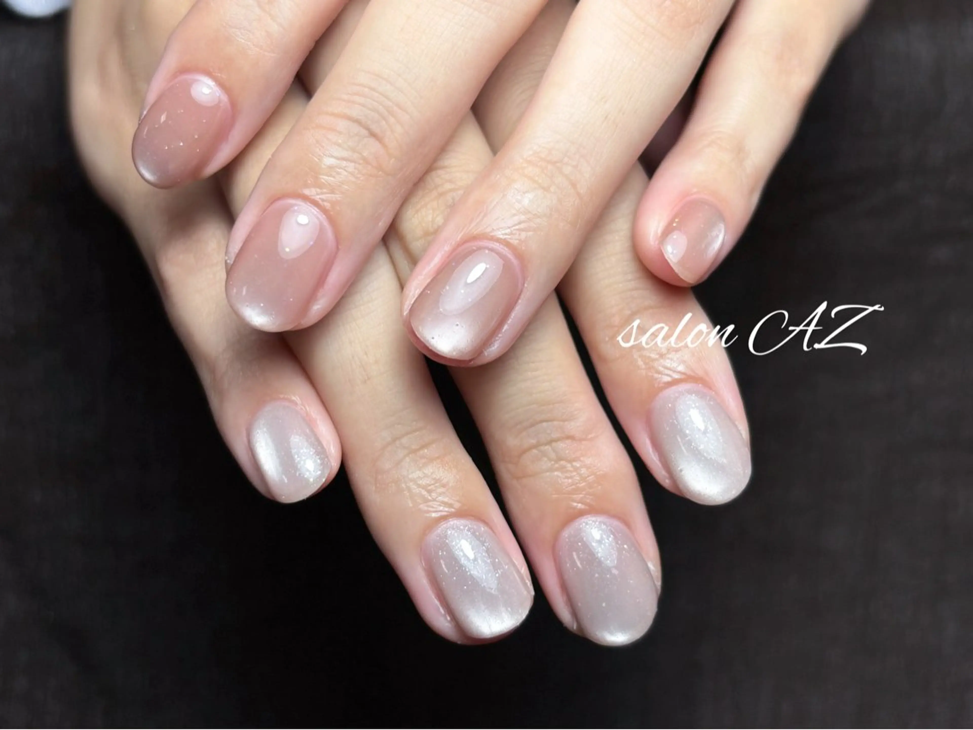 ネイル アートネイル 長さ出し フットネイル フレンチネイル ジェルネイル ハンドネイル salonAZ トップネイリストのネイルデザイン