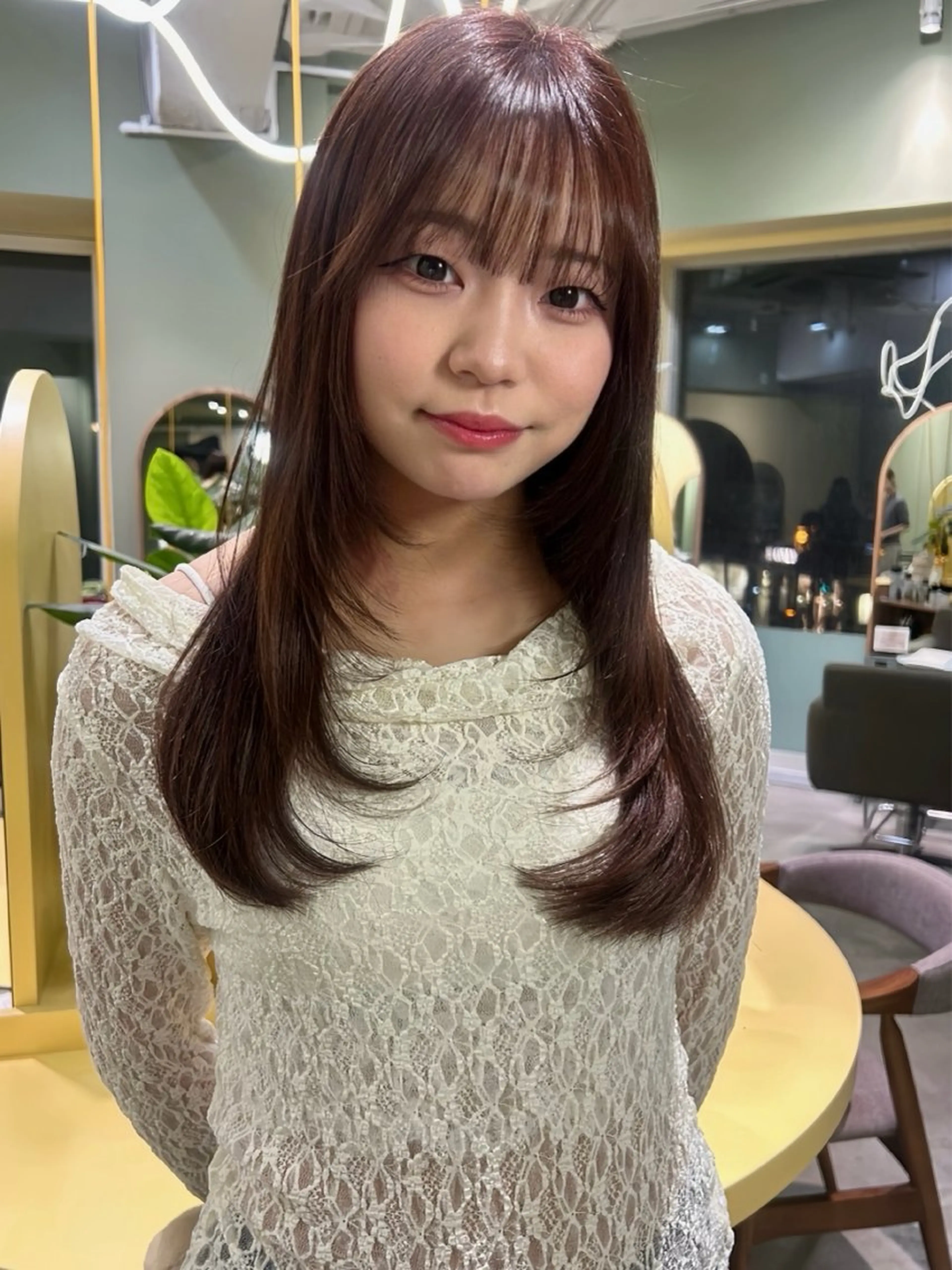 ロング カット ヘアカラー uta所属・カットモデル募集 トモカのヘアスタイル