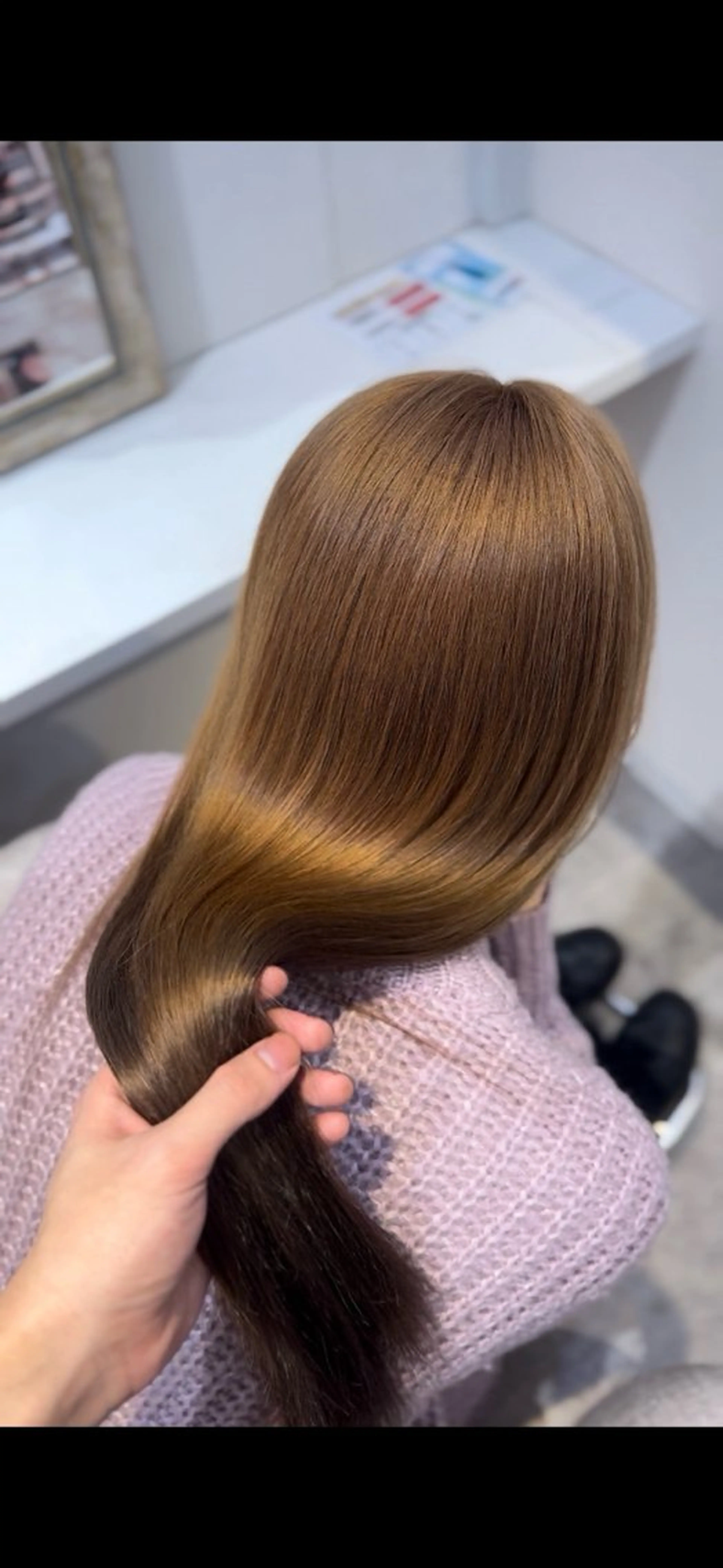 ロング カラー ヘアカラー トリートメント 【透明感カラー🫧】 【梅田】ハルのヘアスタイル