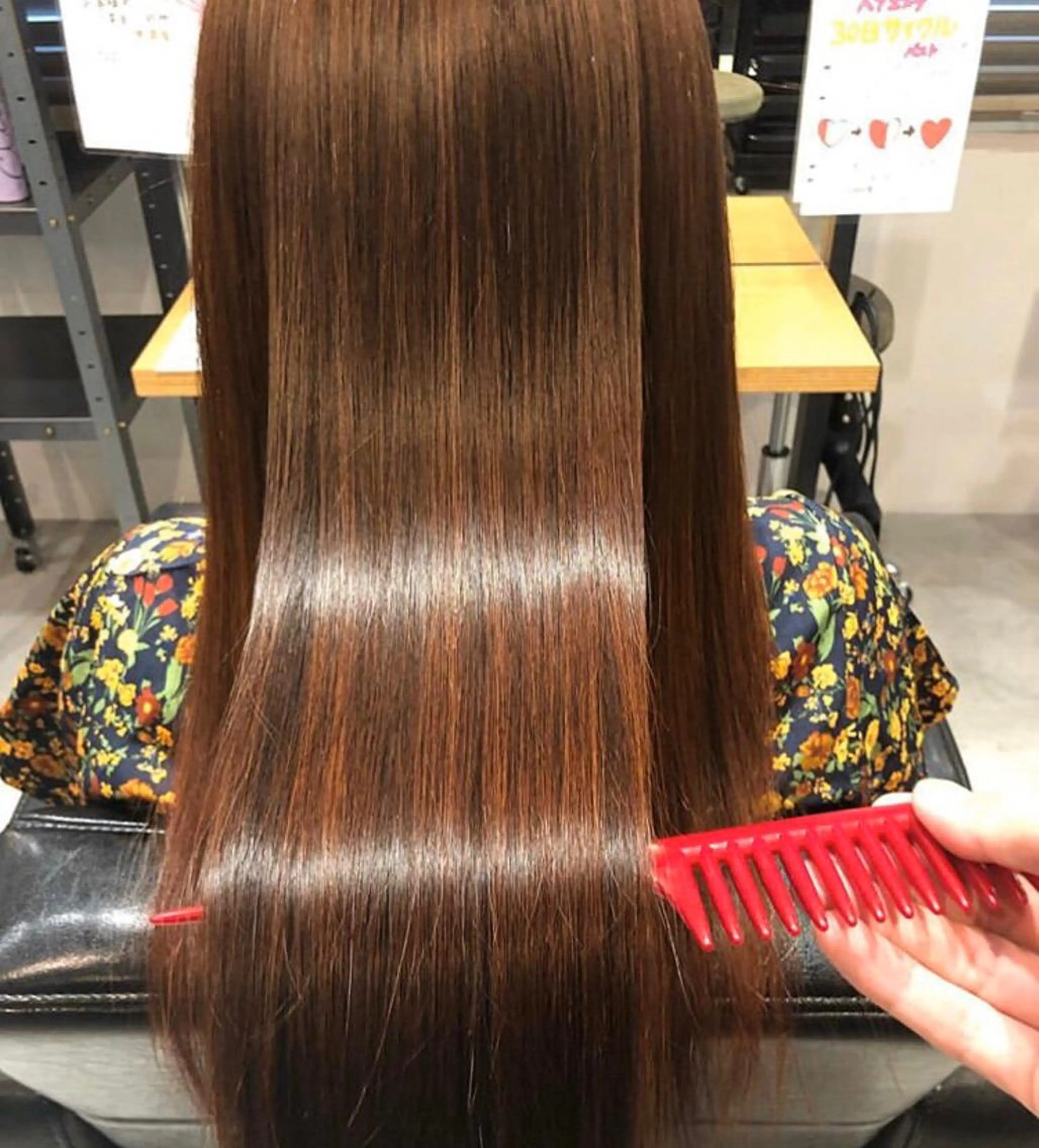 セミロング カラー パーマ 縮毛矯正 トリートメント sherry所属・ササ キのヘアスタイル