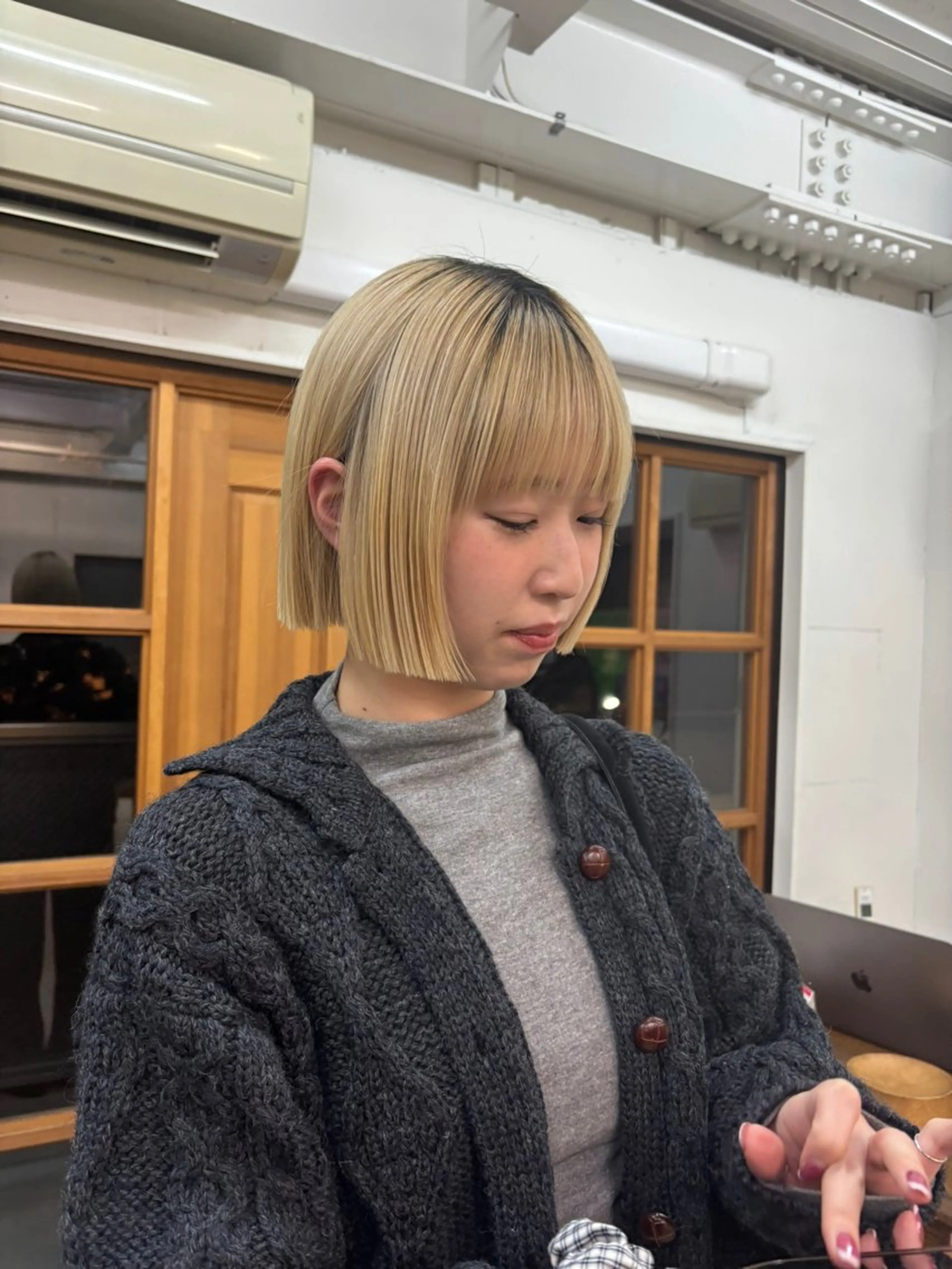 ミディアム カラー stand所属・キノシタナナコ /渋谷のヘアスタイル