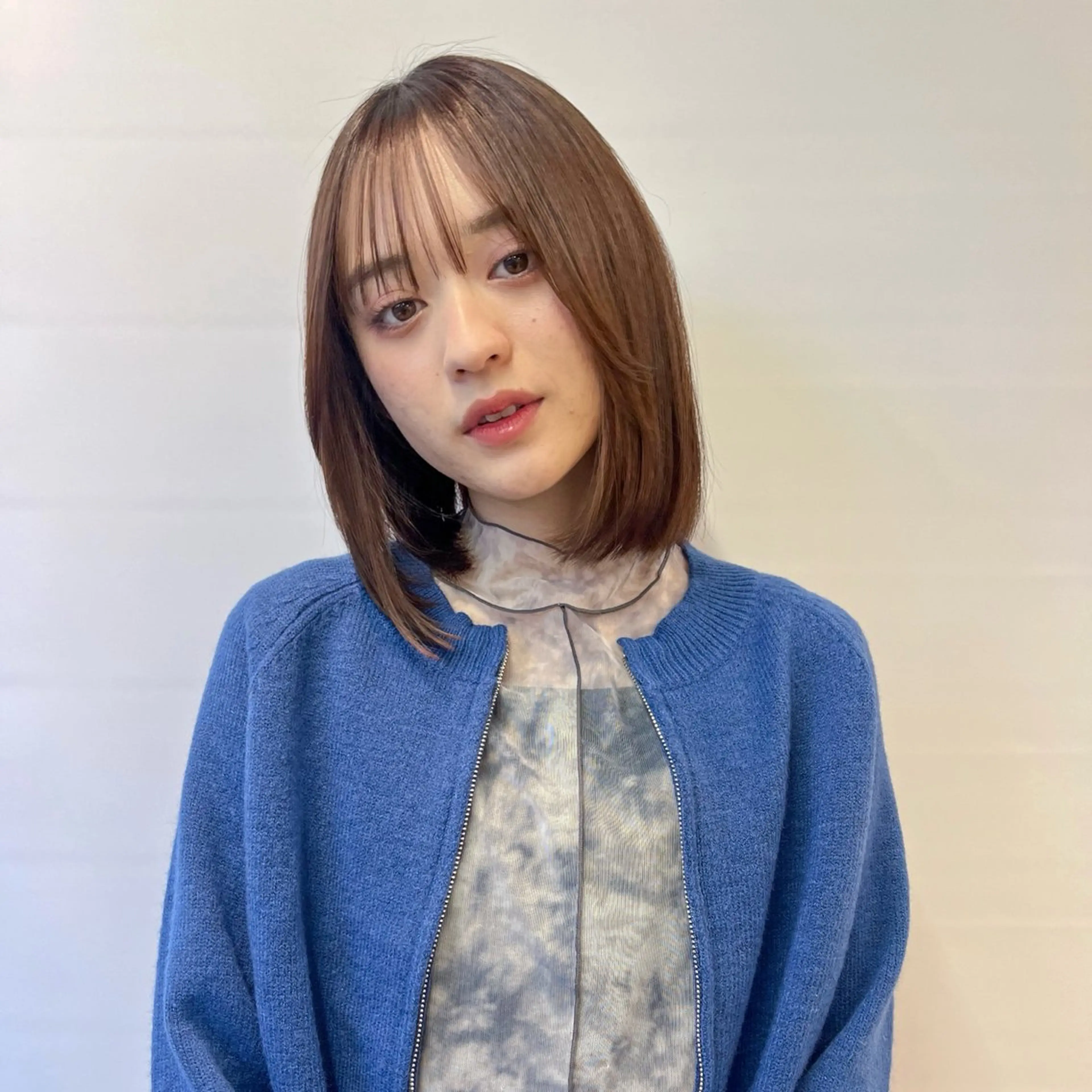 ミディアム 縮毛矯正 カットモデル募集 🍒/北爪まゆのヘアスタイル