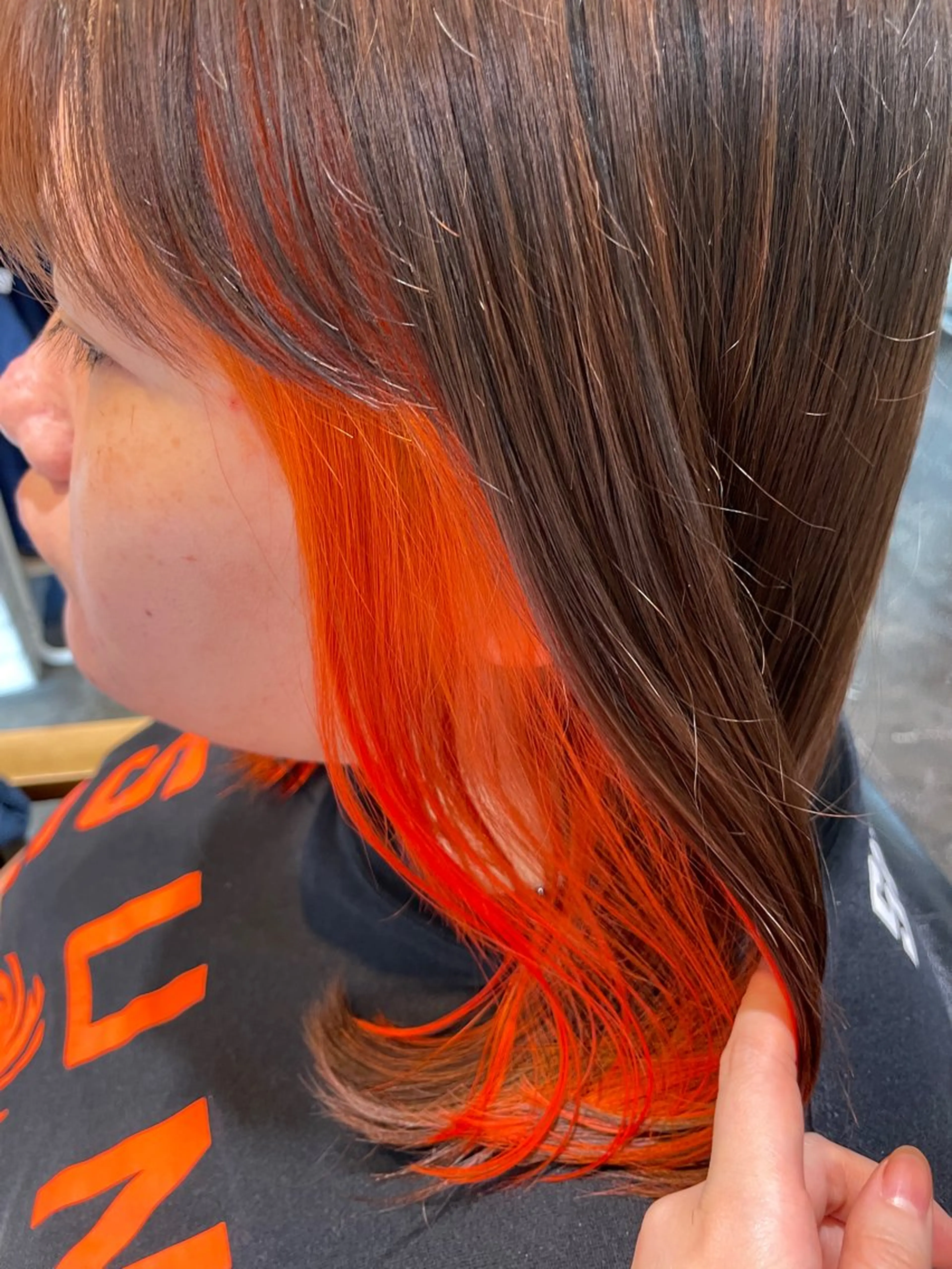 ミディアム カラー 坂本 かのんのヘアスタイル