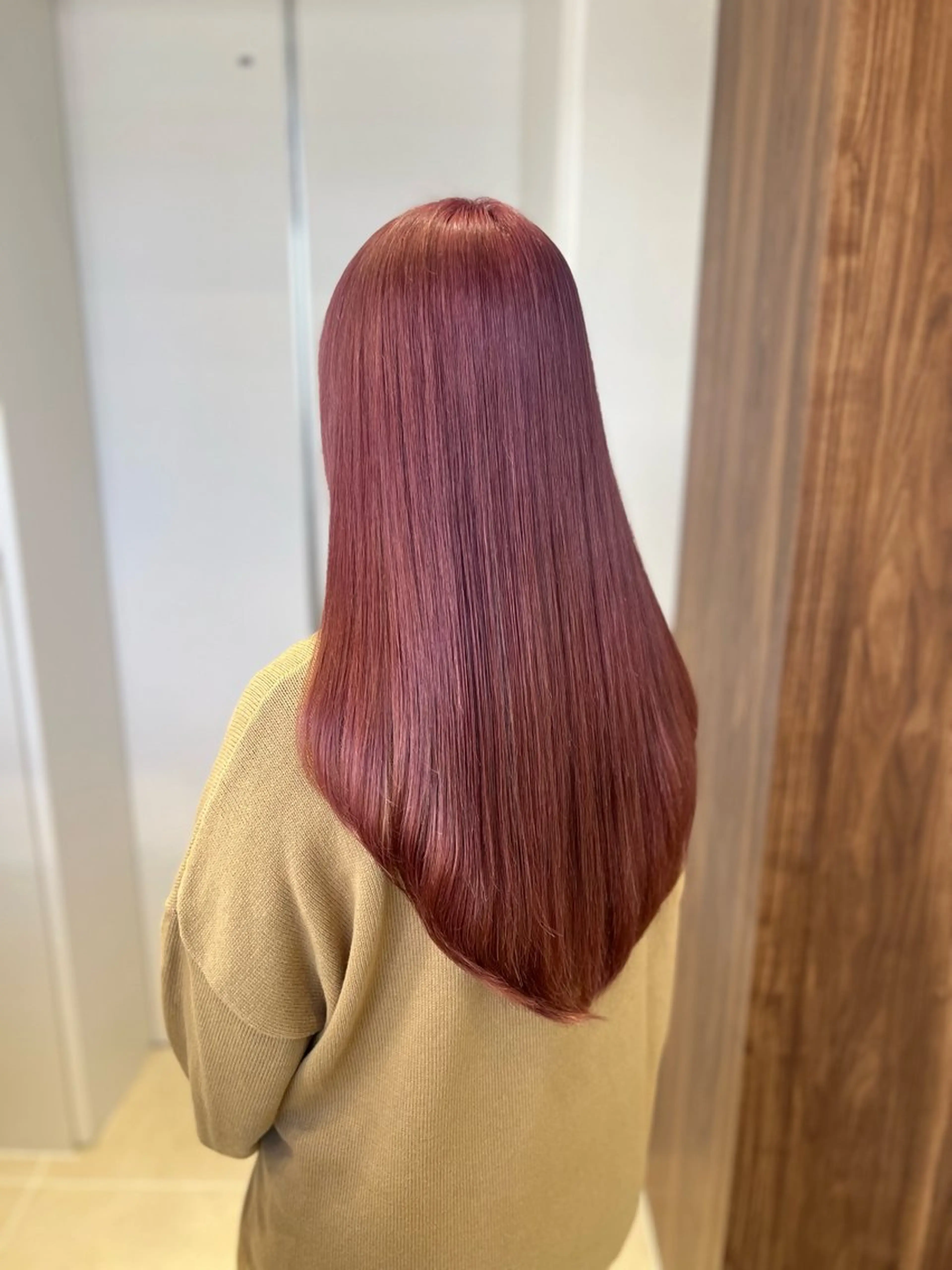 ミディアム カラー ヘアアレンジ 💕ブリーチカラー☁ 髪質改善💖サワのヘアスタイル