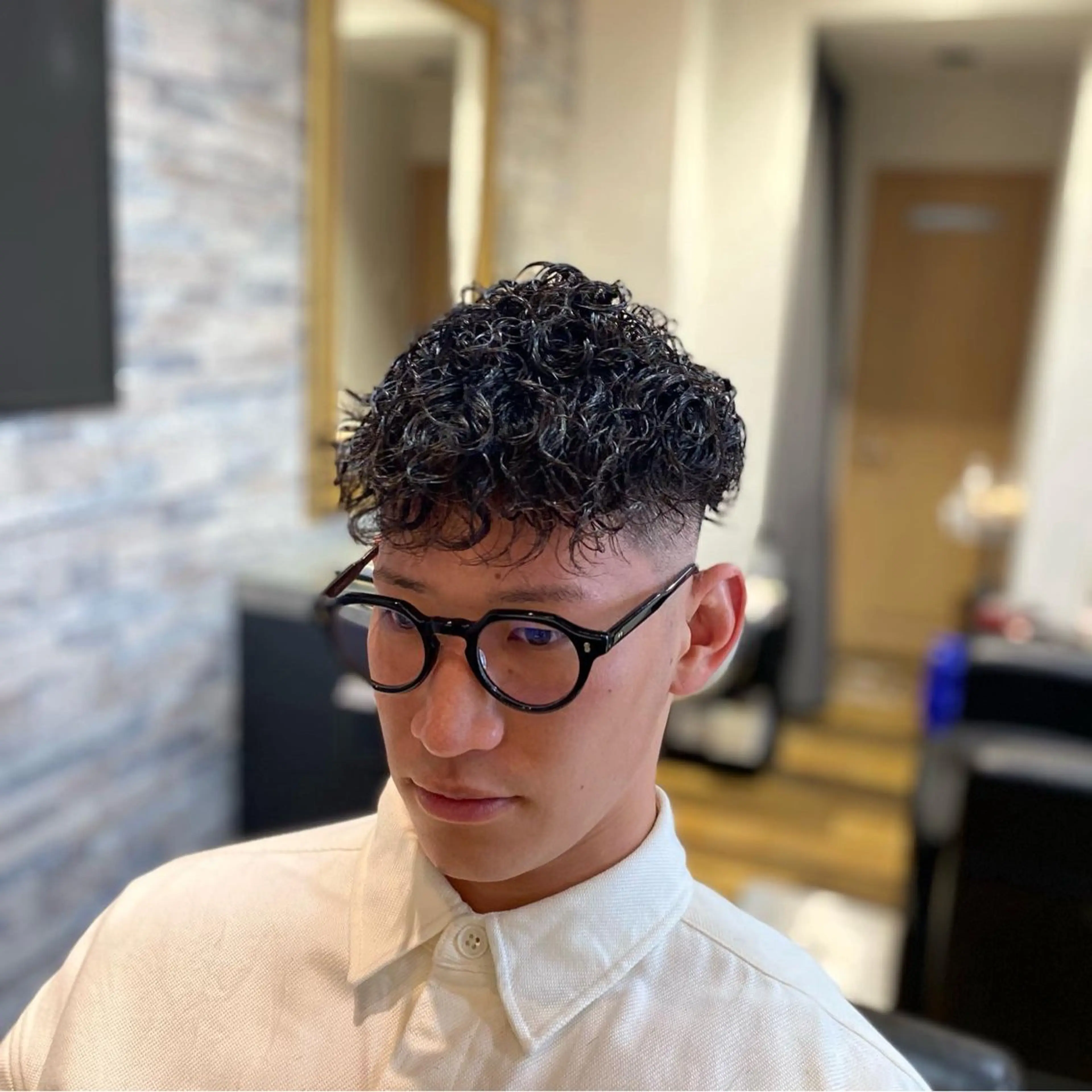 ショート パーマ メンズ grow hair works所属・🔥無料メンズカット /パーマ🔥奥山のヘアスタイル