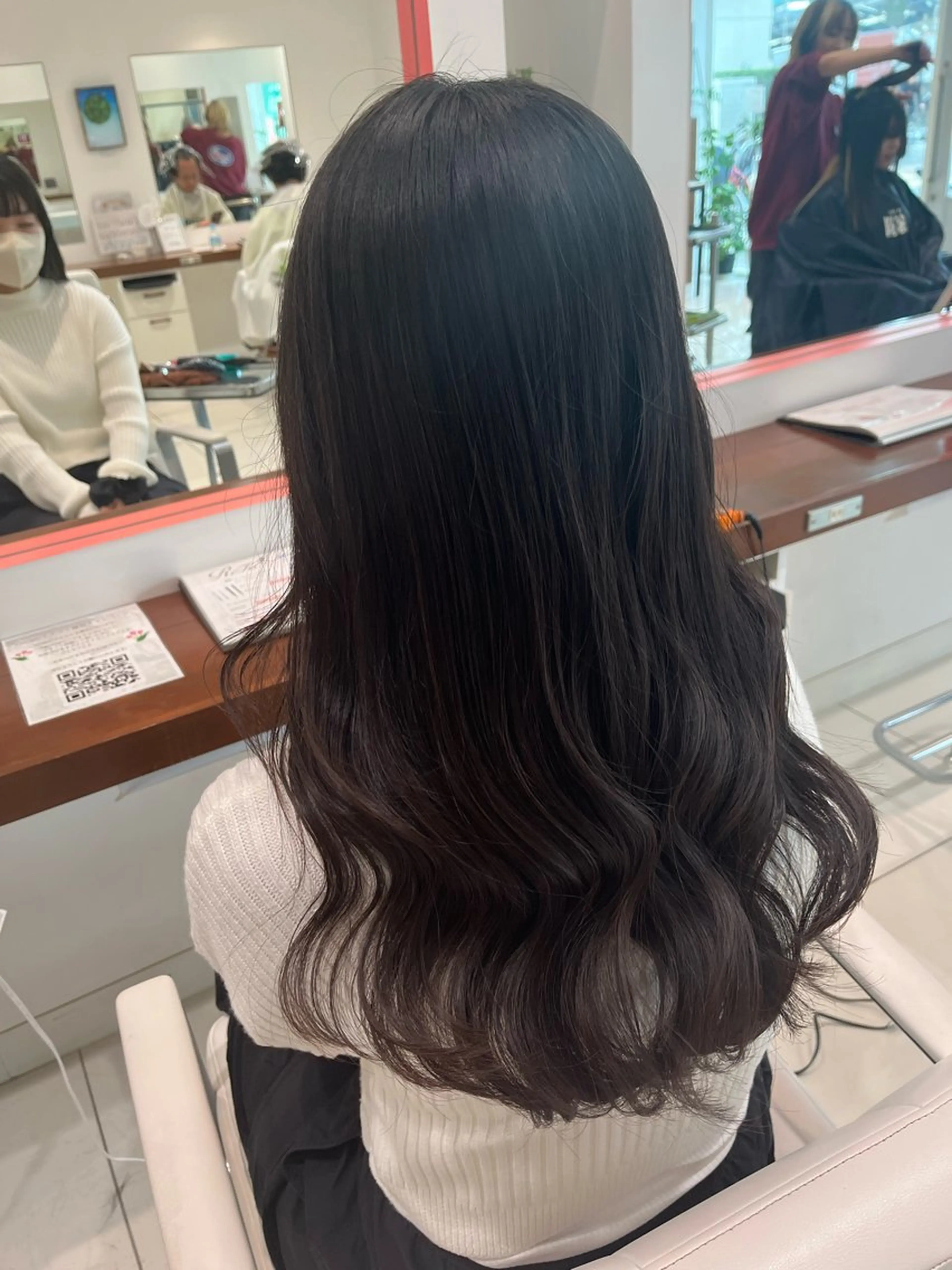 ロング 切りっぱなしボブ ボブ ハイライト 髪質改善 韓国風ヘア 似合わせ 垢抜け🌟 AKINOのヘアスタイル