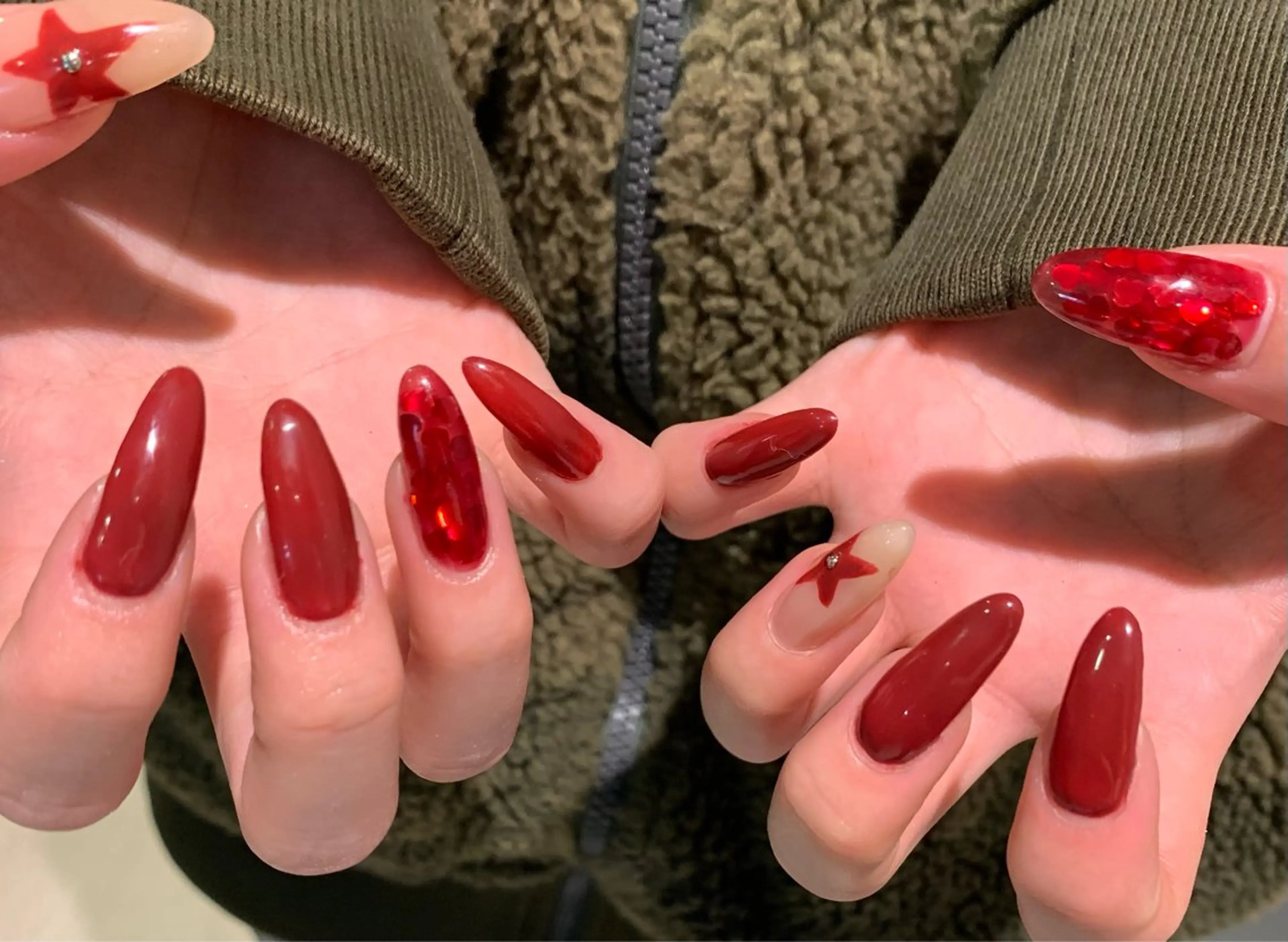 ロング NAIL SALON FLOR所属・キラキラネイル/ 韓国ネイルMAKIのネイルデザイン