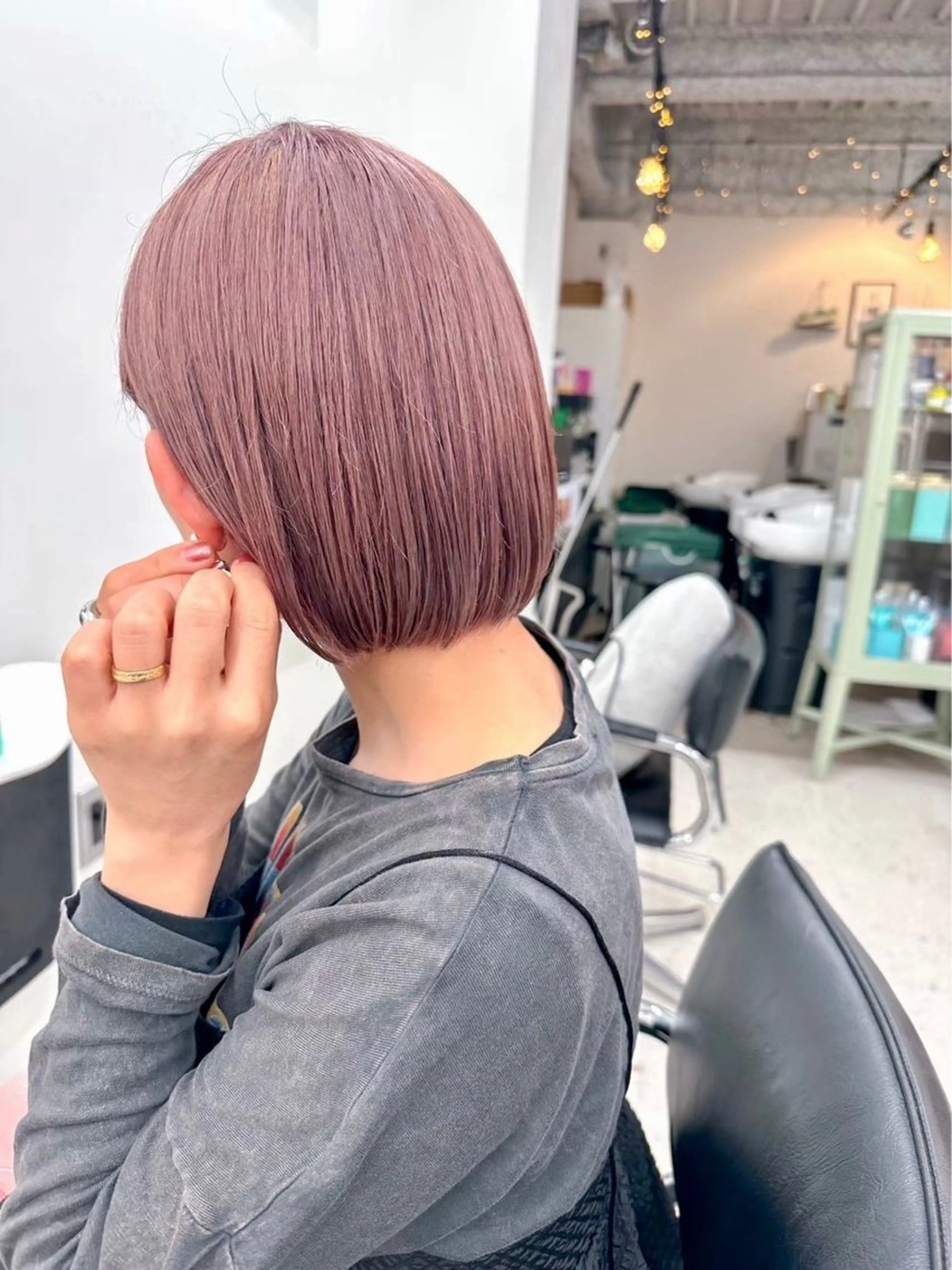 ボブカットモデルさん募集中🌻3cm​〜​切らせて頂ける方でお願い致します😊スタイリングまでします！の写真