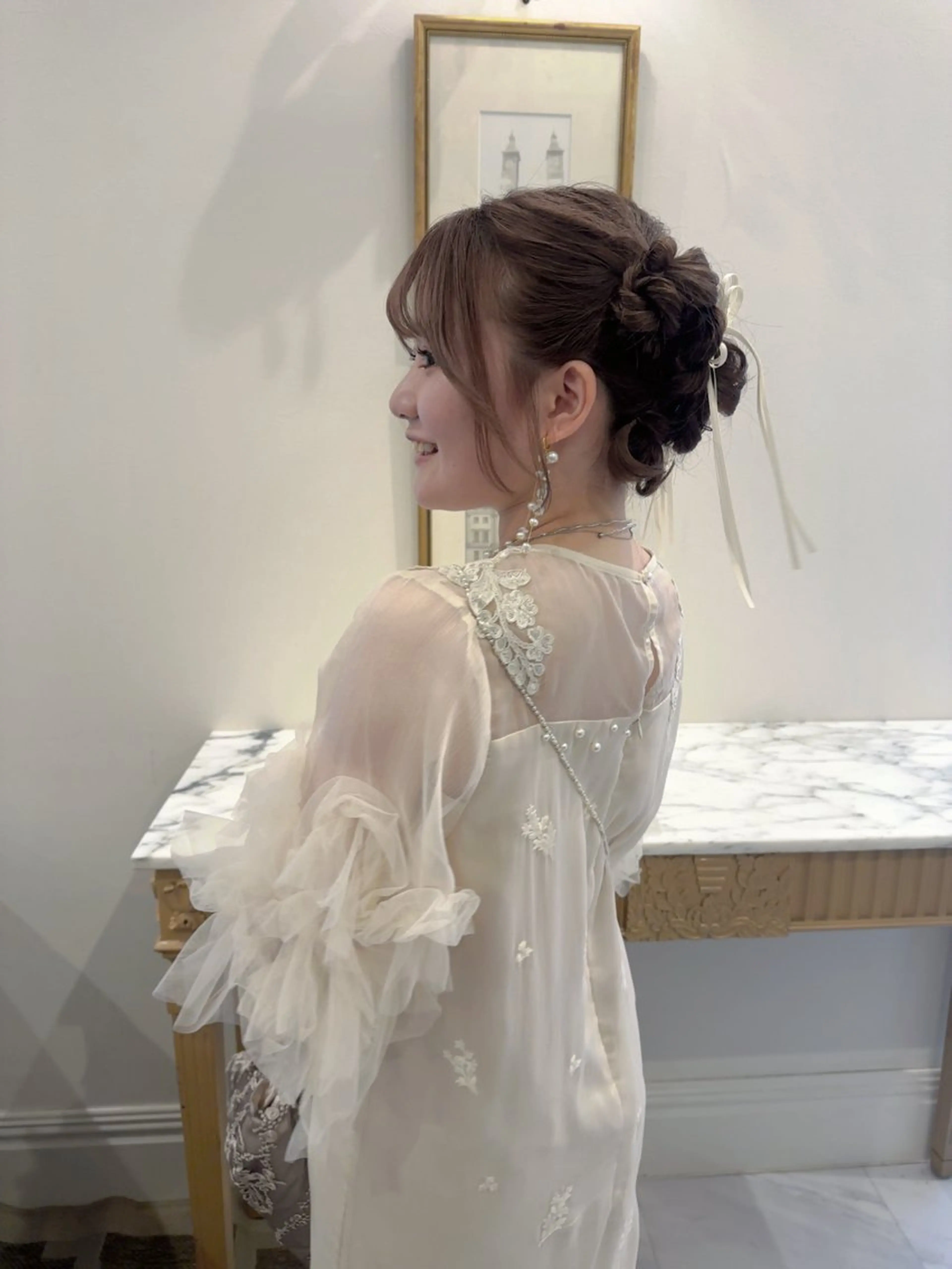 セミロング ヘアセット 柔らかbeige /chinari❤︎のヘアスタイル