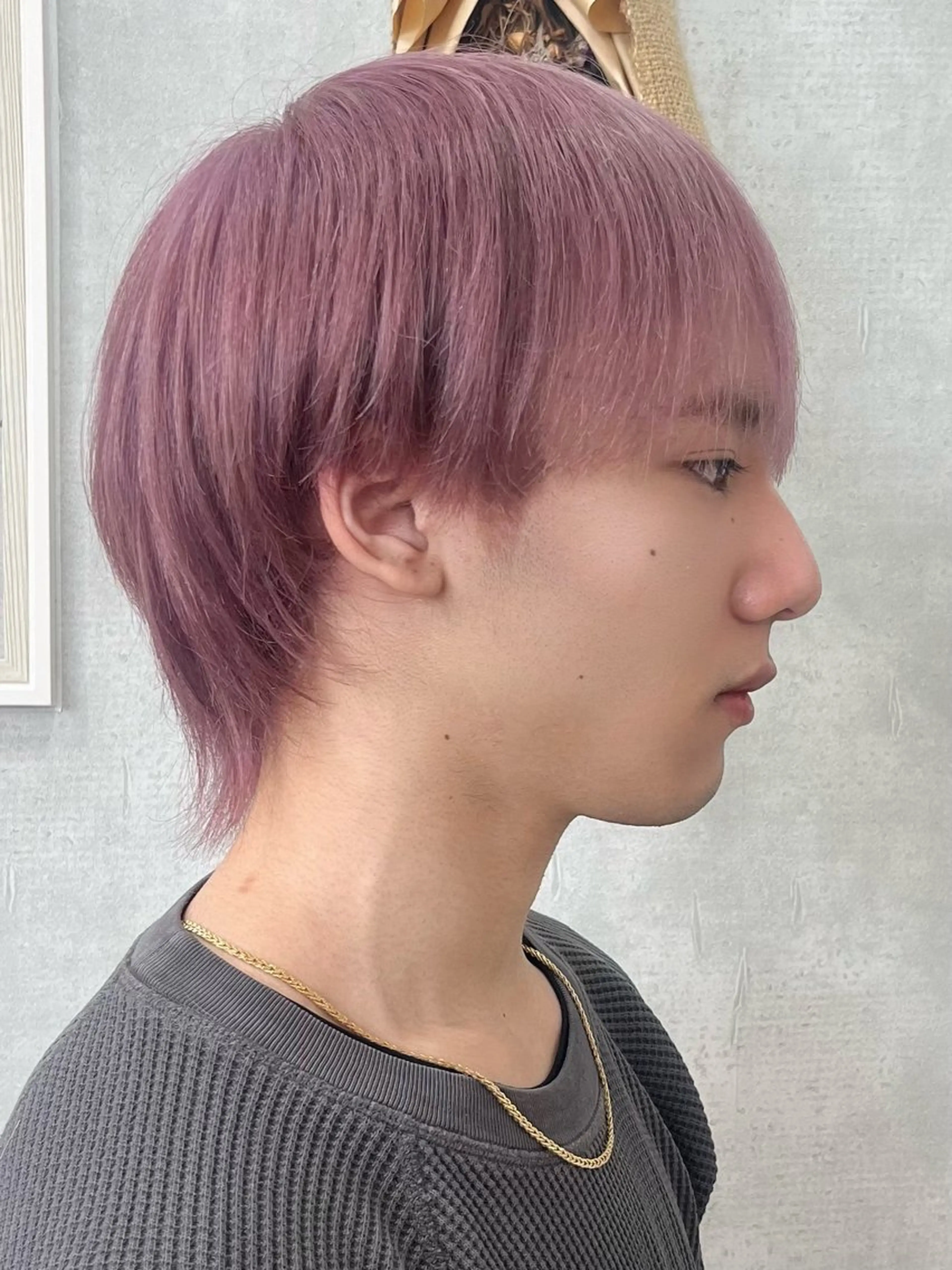ミディアム ヘアカラー ROSEL はしぐち ななみのヘアスタイル