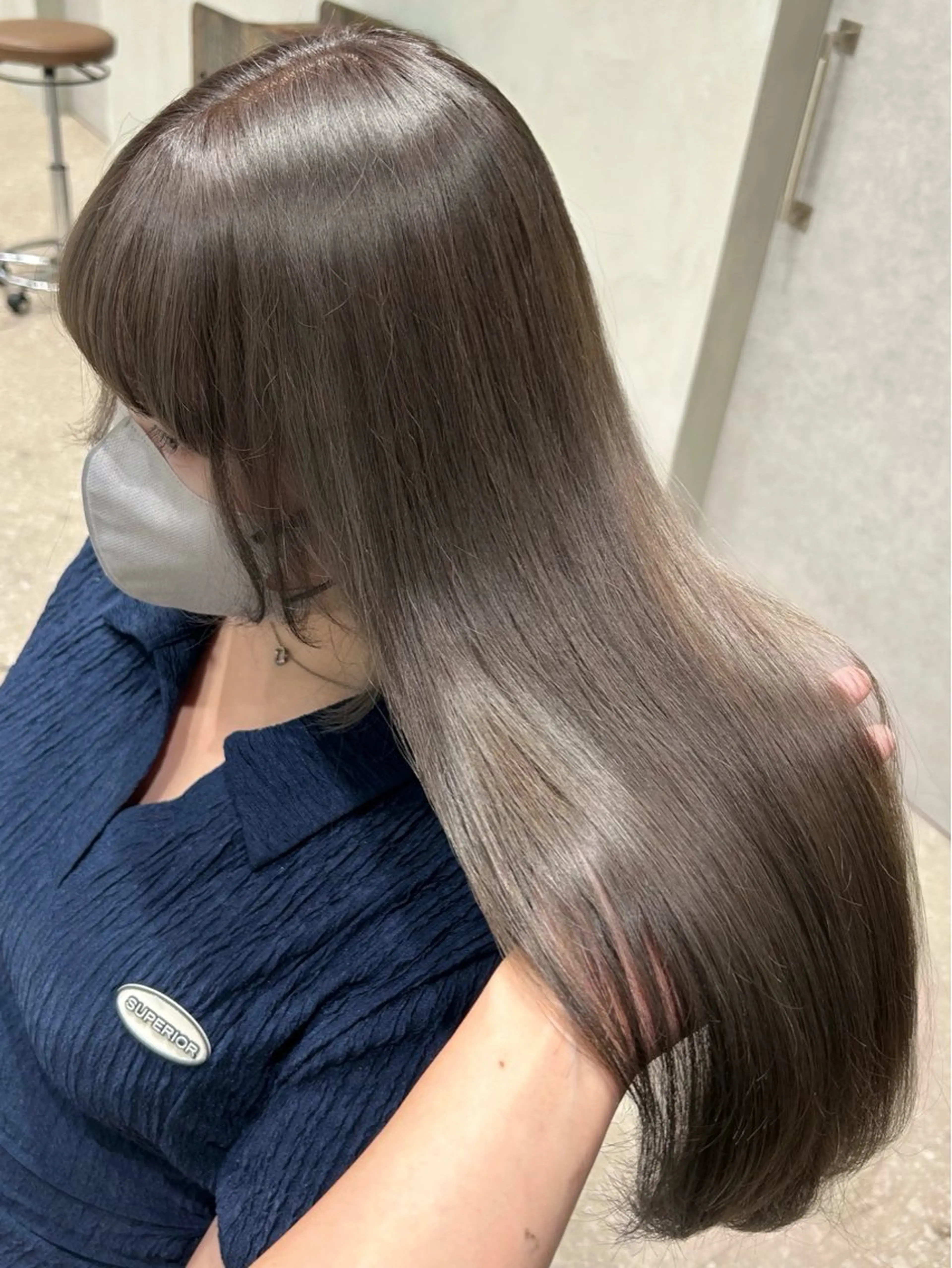 ロング カラー カット ヘアカラー トリートメント Luce横浜店所属・yuu 🪴 透明感 カラー/メンズパーマのヘアスタイル