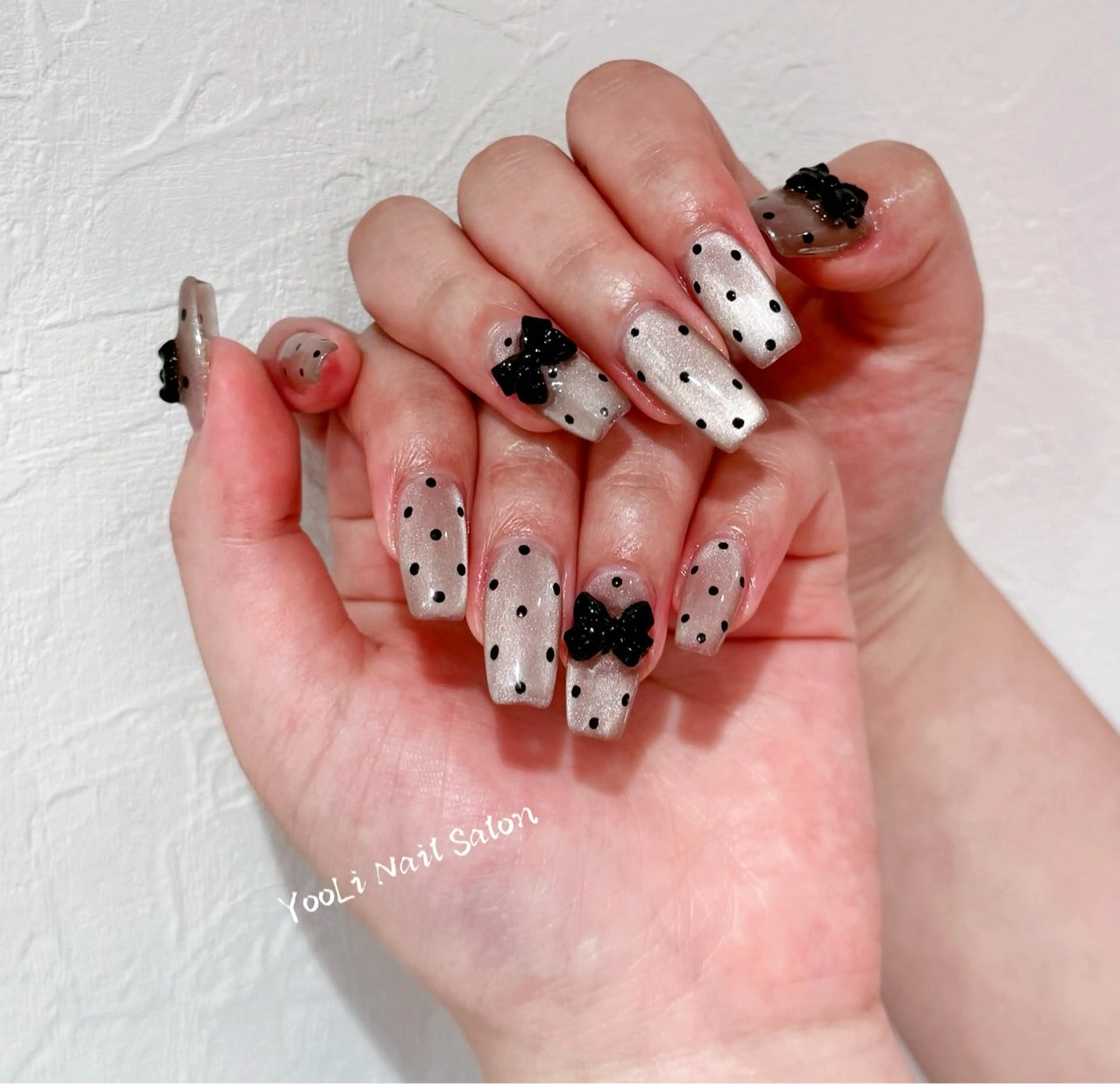 ネイル アートネイル オーロラネイル チークネイル フレンチネイル ガラスフレンチ ハンドネイル 🎀🎀YooLi Nail Salonのネイルデザイン