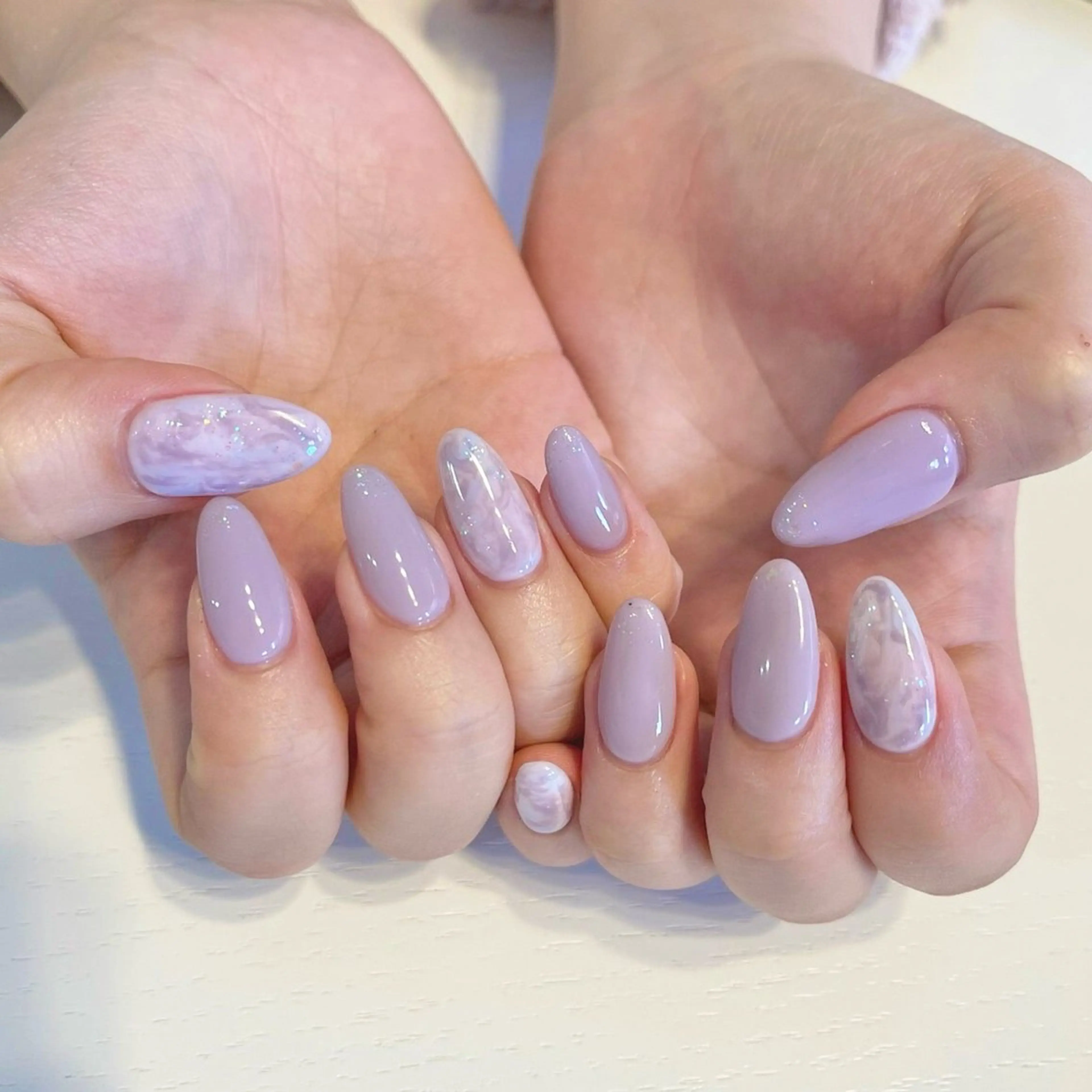 ネイル 持ち込み ニュアンスネイル ハンドネイル oki kurumiのネイルデザイン